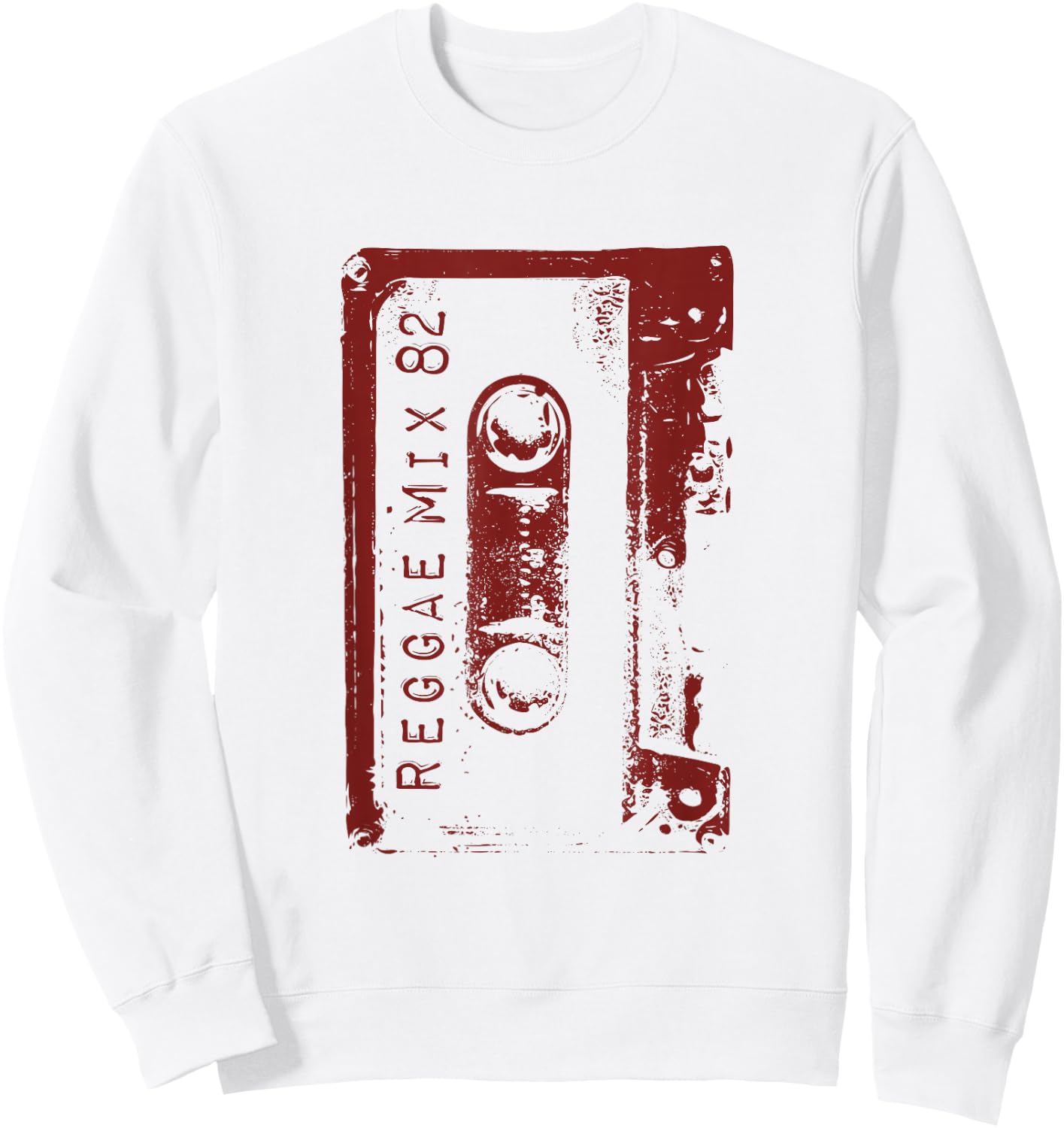 Reggae Retro 70s 80s Mixtape Jamaican Vintage Concert Sweatshirt - Sweatshirt | White
