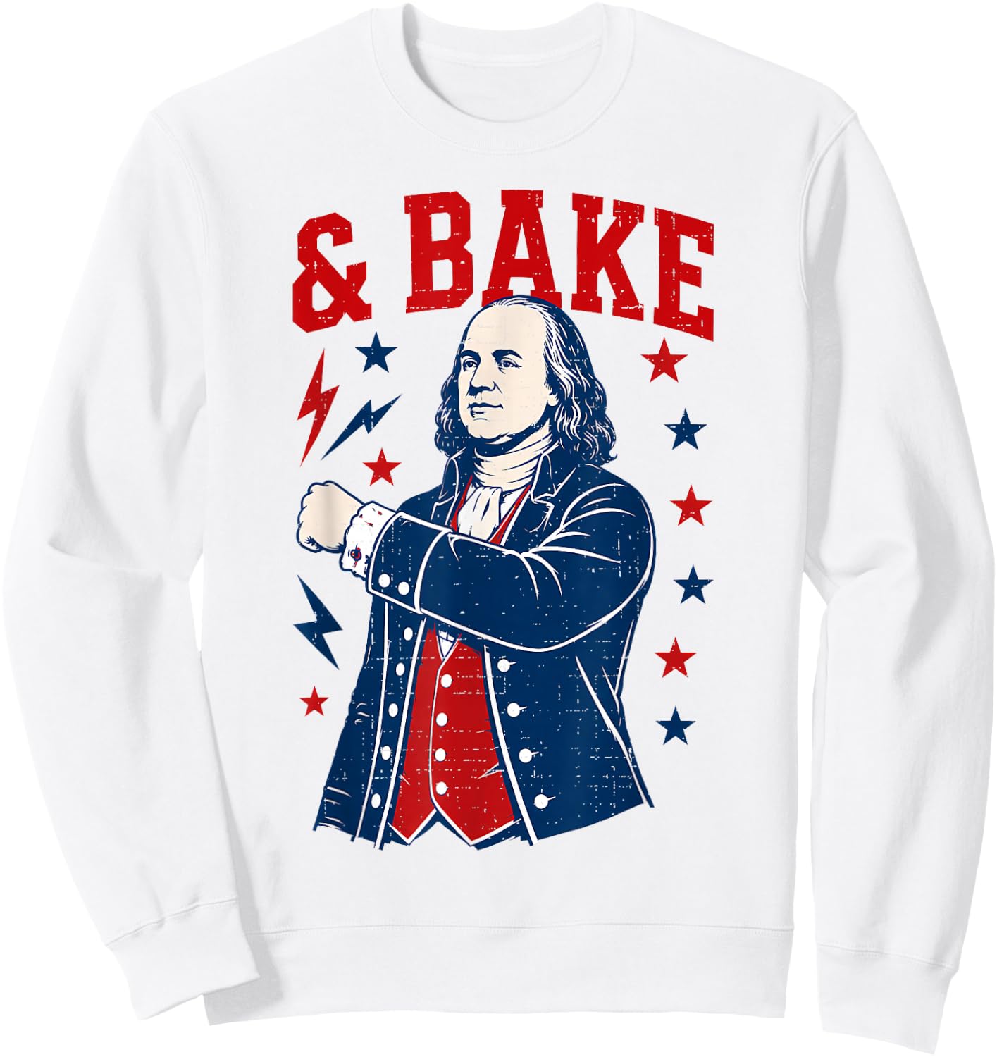 Funny Shake and Bake 4th of July Couple Matching Sweatshirt - Sweatshirt | White