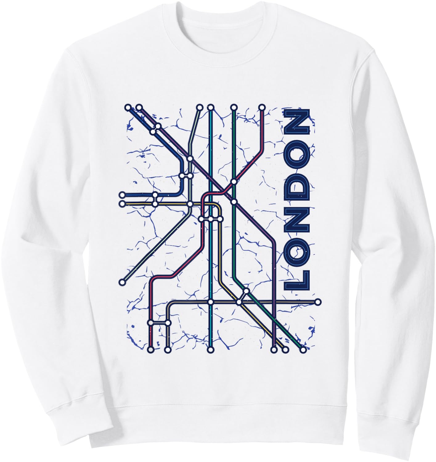 London Underground Tube Sweatshirt - Sweatshirt | White
