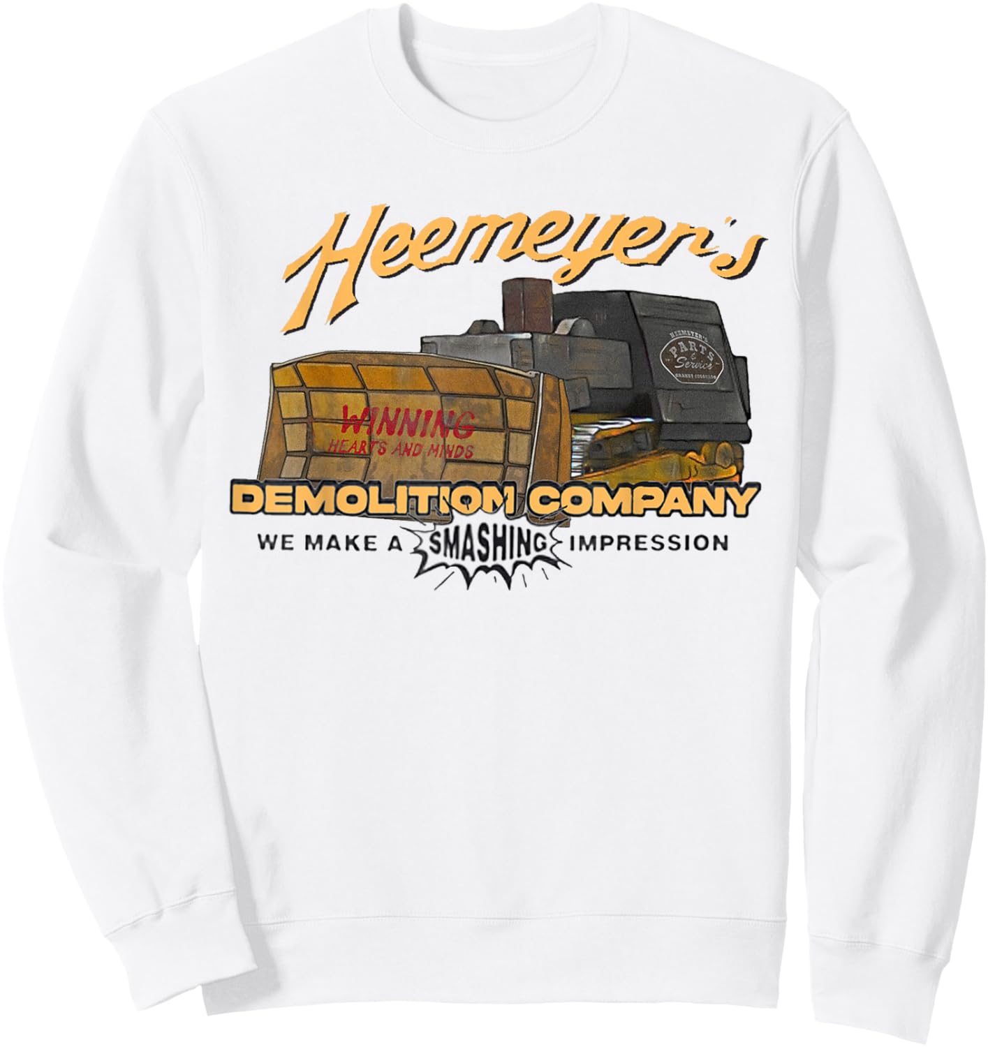 Heemeyer Modified Dozer Tread Demolition Sweatshirt - Sweatshirt | White