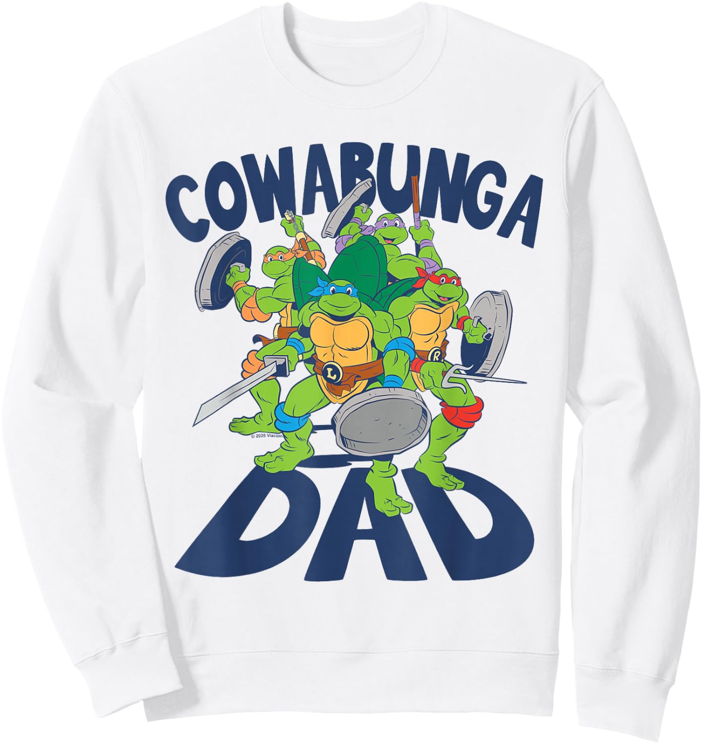 Teenage Mutant Ninja Turtles Father's Day Cowabunga Dad Sweatshirt - Sweatshirt | White