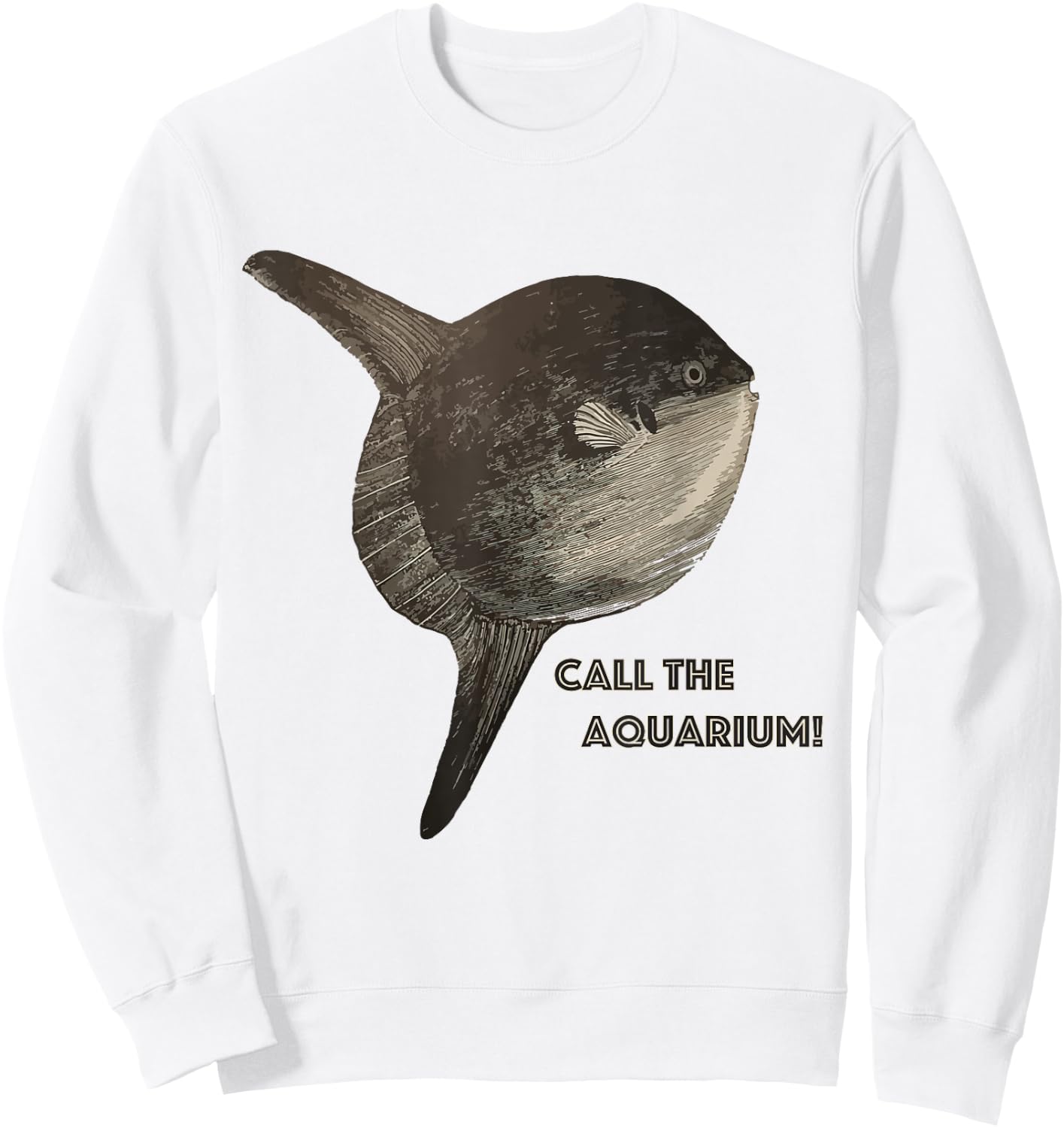 Call The Aquarium, It's A Baby Whale! Funny Boston Sweatshirt - Sweatshirt | White