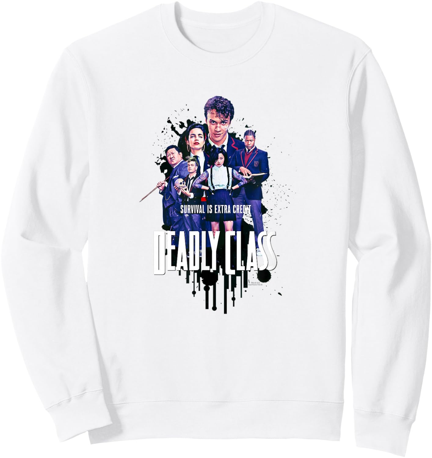 Deadly Class Survival is Extra Credit Sweatshirt - Sweatshirt | White