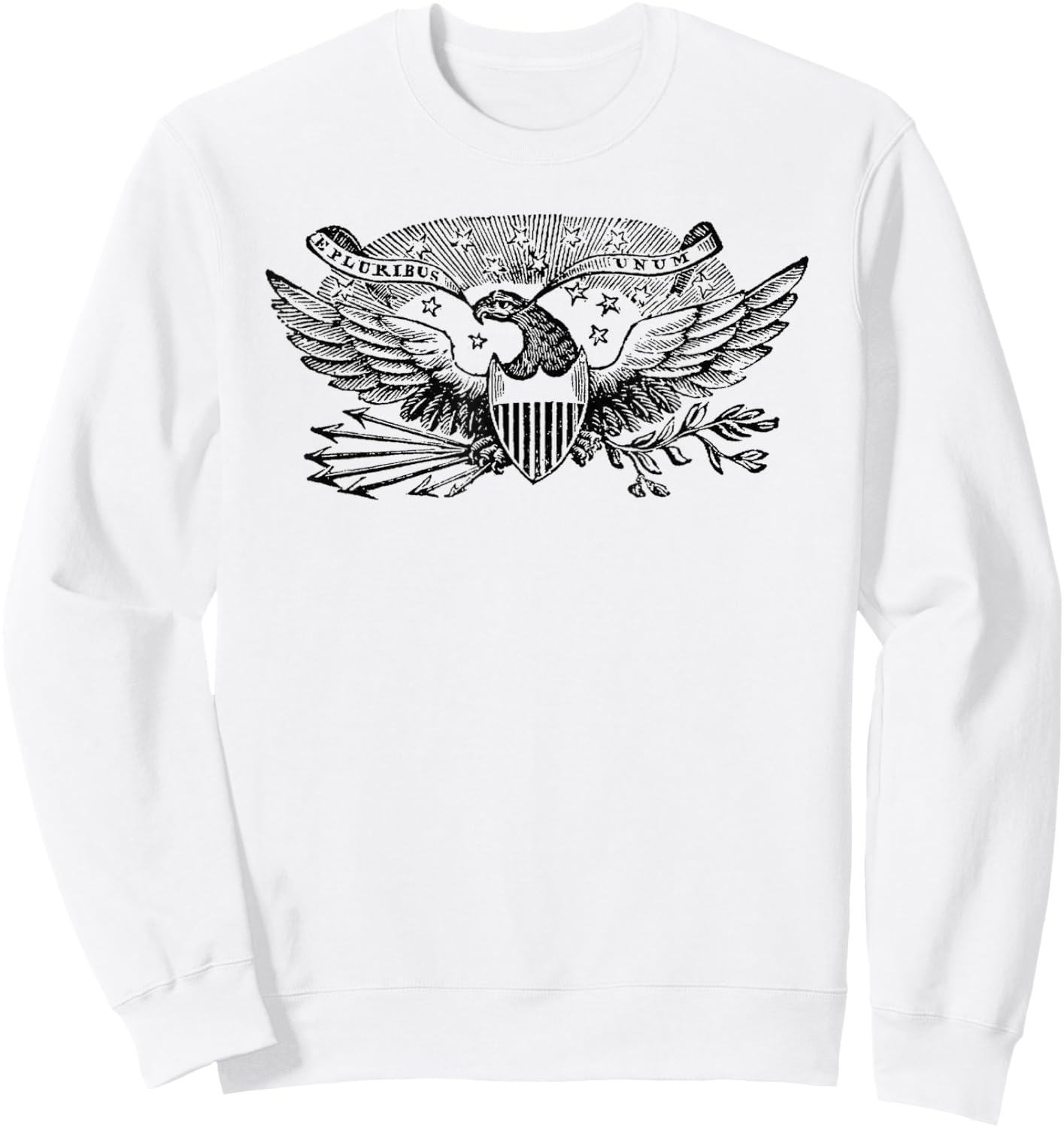Vintage American Eagle "E Pluribus Unum" Sweatshirt - Sweatshirt | White