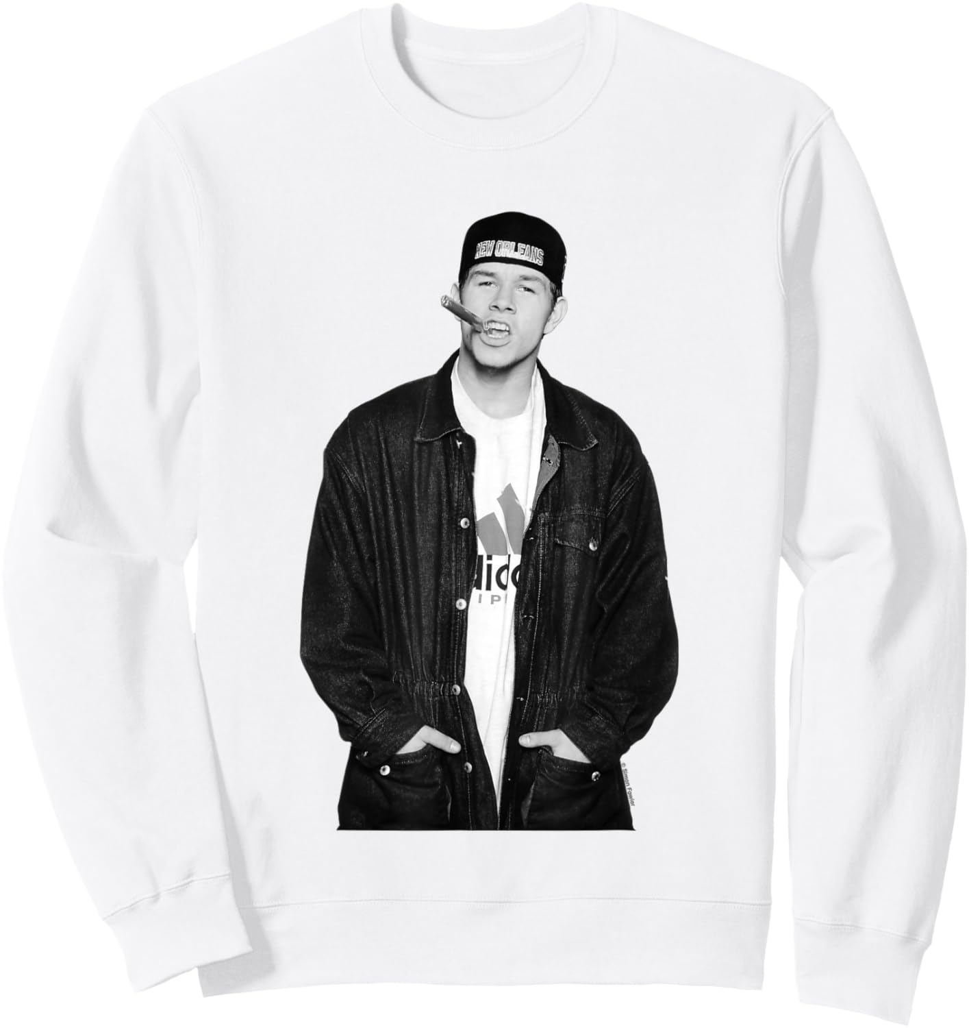 Marky Mark Wahlberg Of The Funky Bunch By Simon Fowler Sweatshirt - Sweatshirt | White