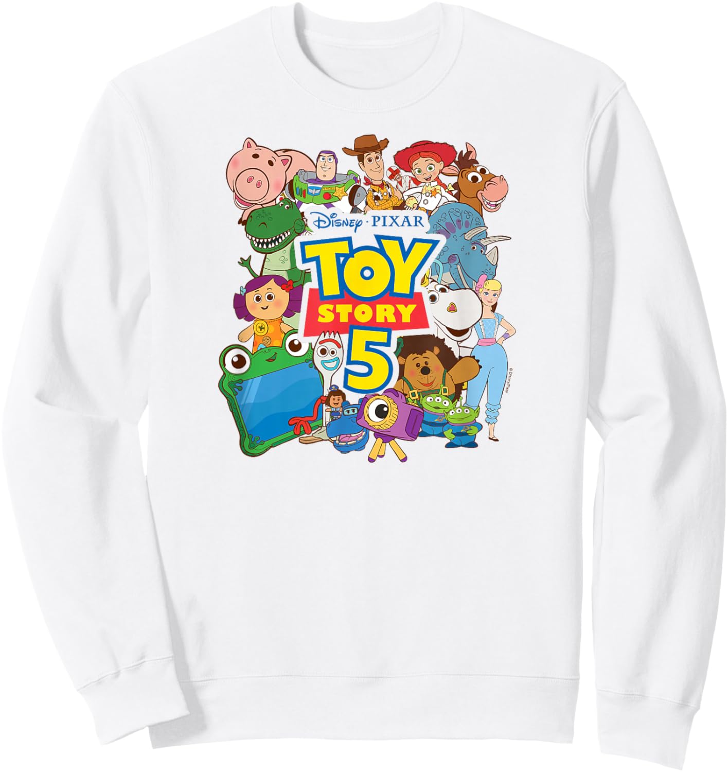 Toy Story 5 - Character Collage Sweatshirt - Sweatshirt | White
