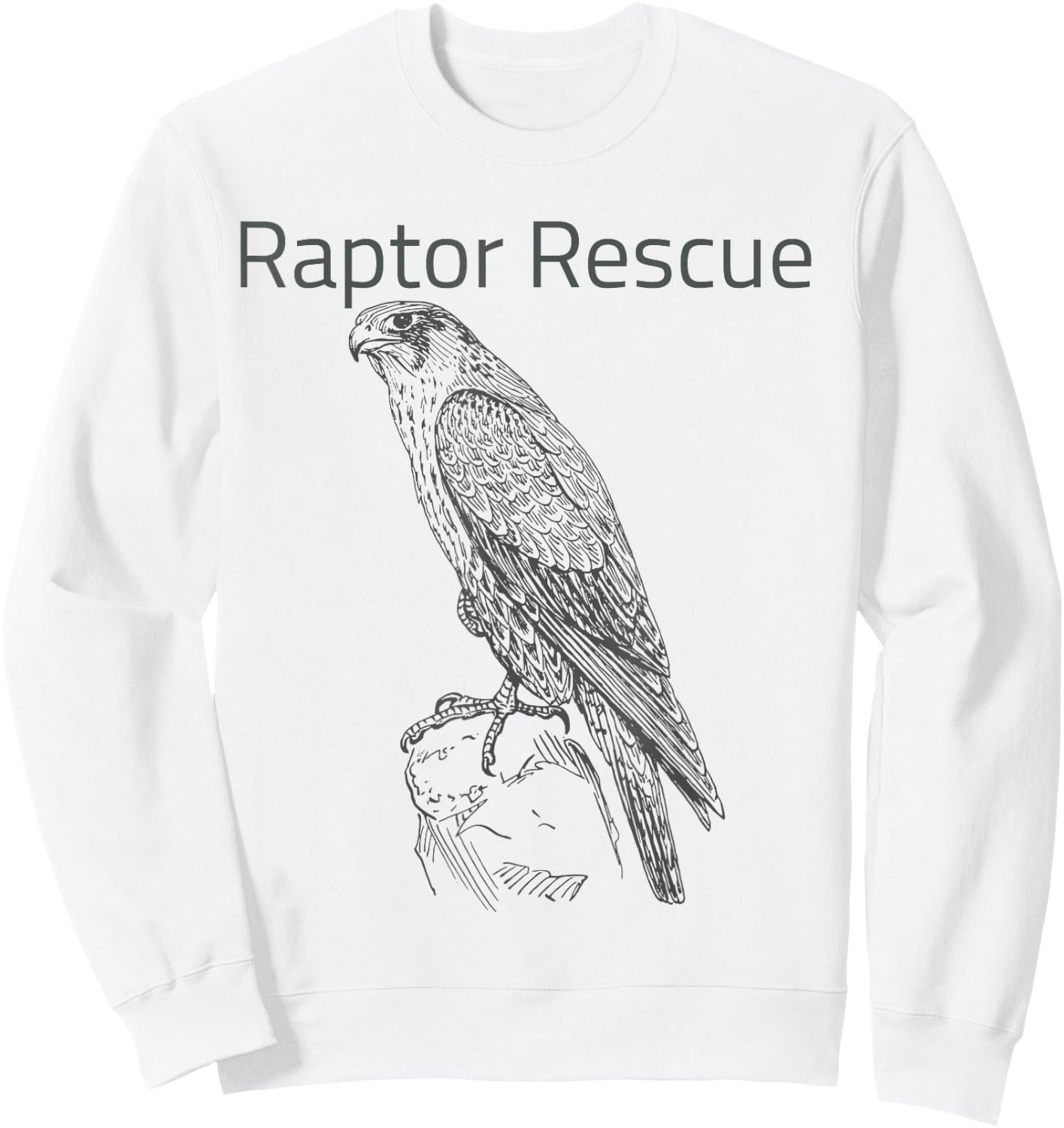 Raptor Rescue Falcon Sweatshirt - Sweatshirt | White
