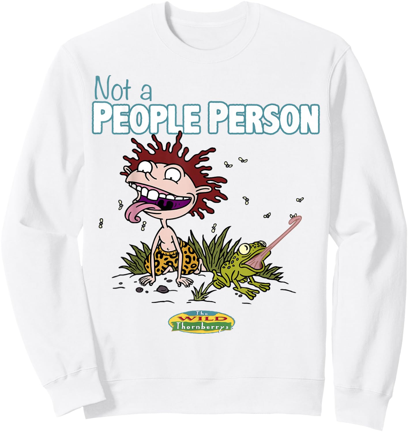 The Wild Thornberrys Donnie Not A People Person Portrait Sweatshirt - Sweatshirt | White