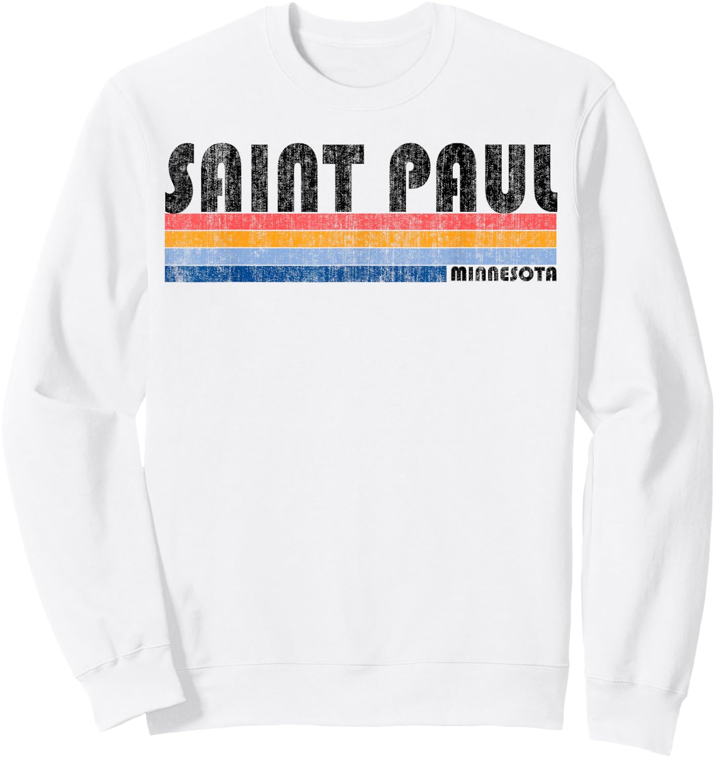Vintage 1980s Style Saint Paul MN Sweatshirt - Sweatshirt | White