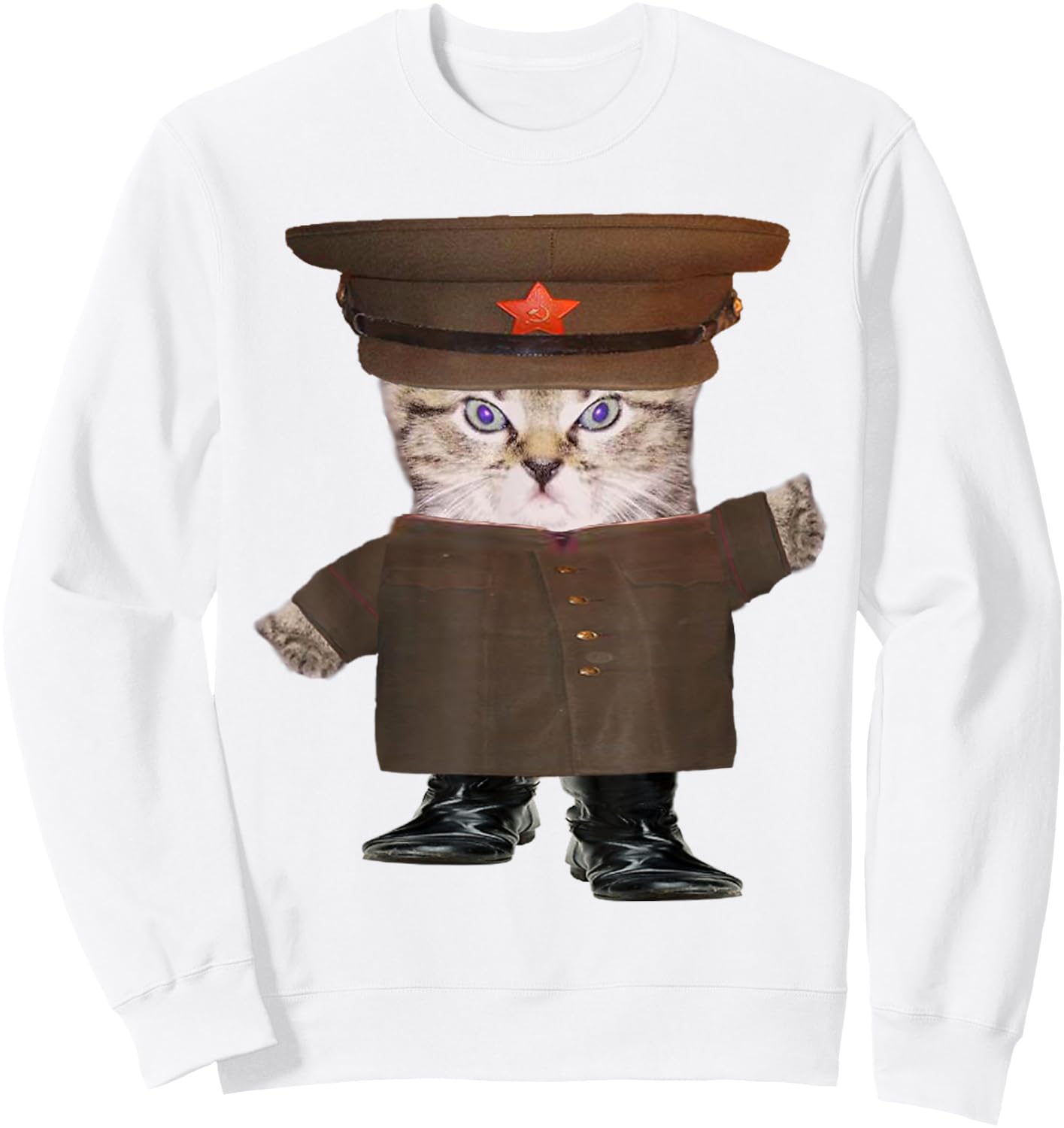 Red Army Kitten Sweatshirt - Sweatshirt | White