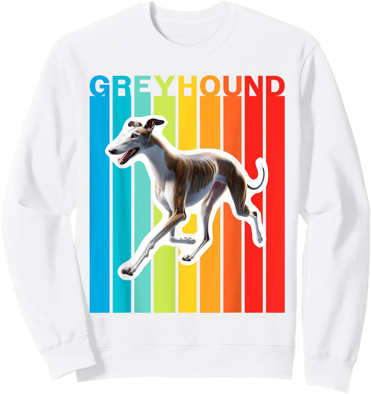 Colorful Greyhound Sweatshirt - Sweatshirt | White