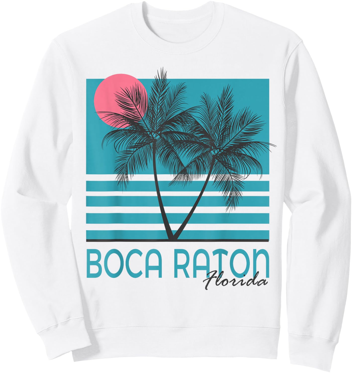 Boca Raton FL T Shirt Vintage Florida Souvenirs Sweatshirt - Sweatshirt | White