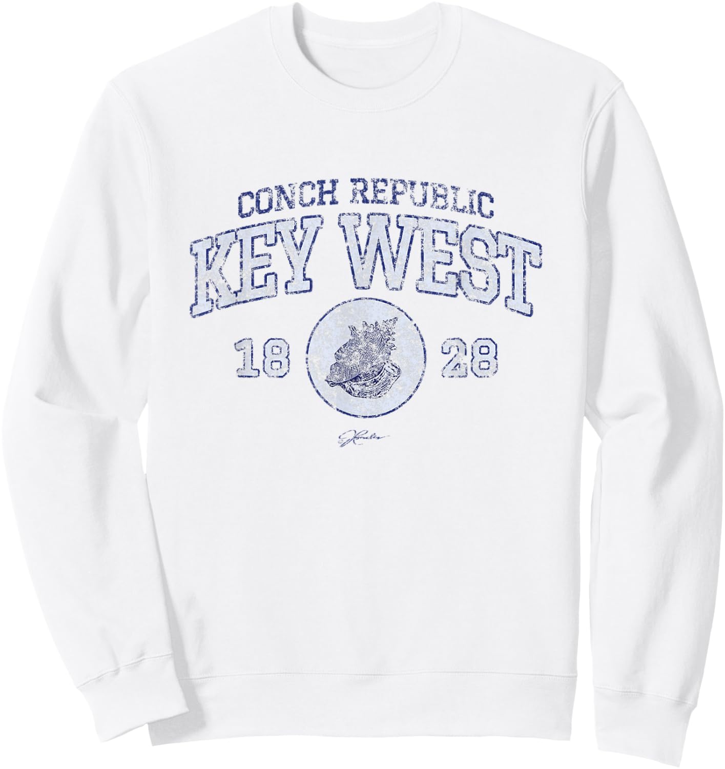 JCombs: Key West, Conch Republic, 1828 Sweatshirt - Sweatshirt | White