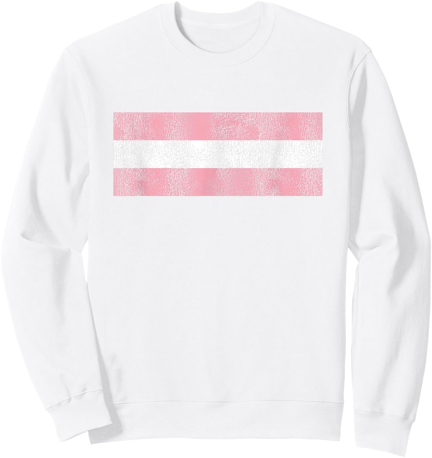 Retro Transgender Pride Flag for Trans Men Women and Kids Sweatshirt - Sweatshirt | White