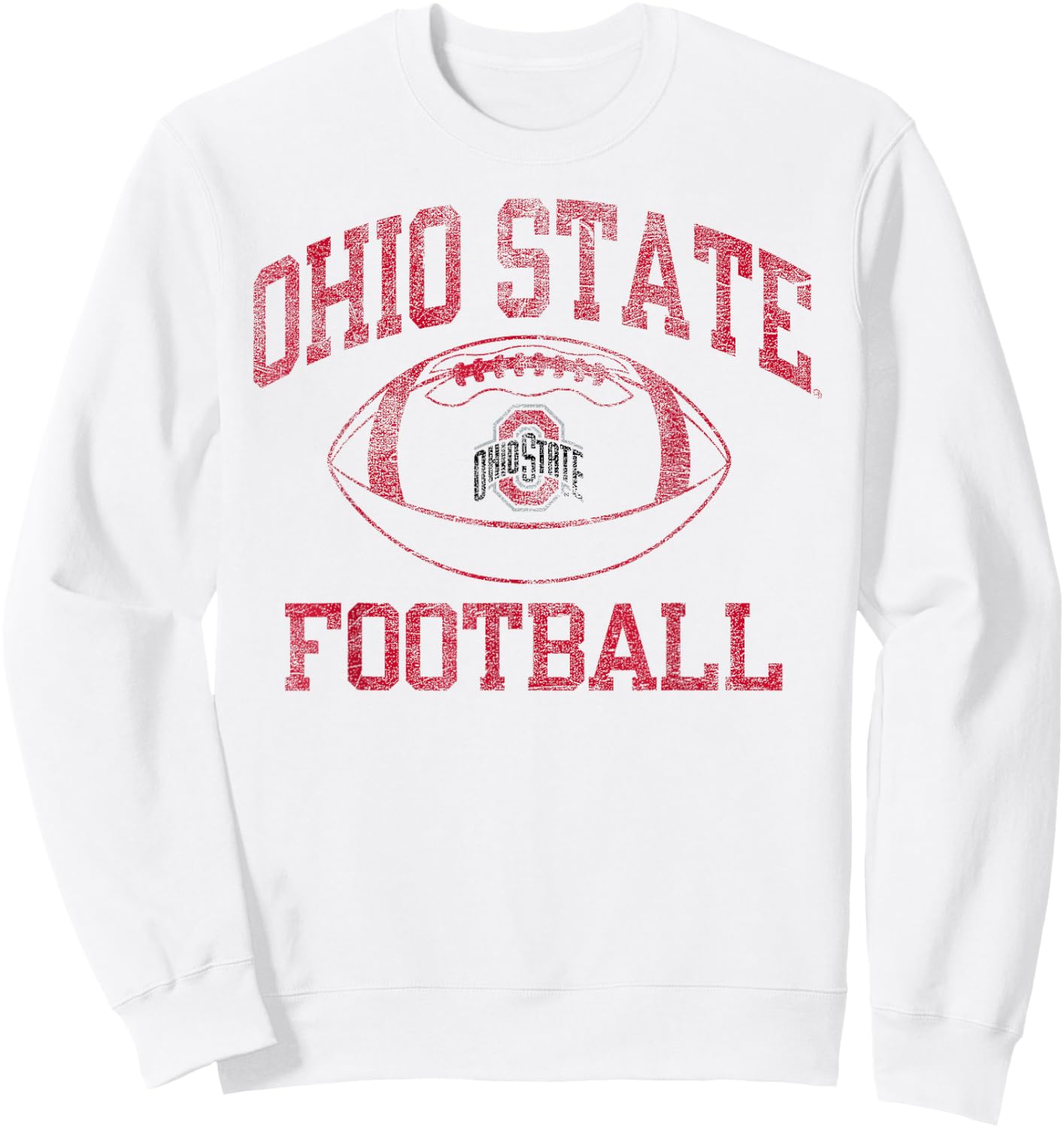 Ohio State Buckeyes Football Intensity White Sweatshirt - Sweatshirt | White