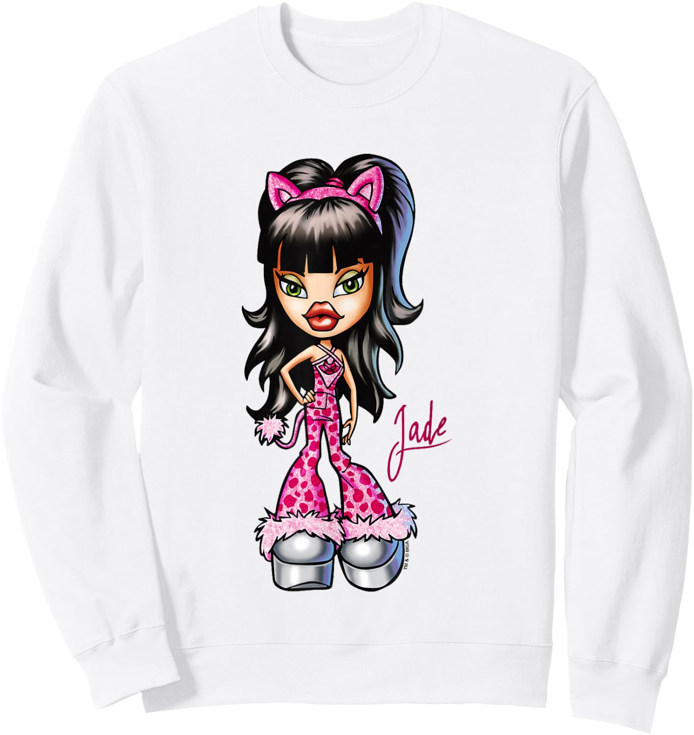 Bratz Halloween Jade Cat Costume Retro Sweatshirt - Sweatshirt | White