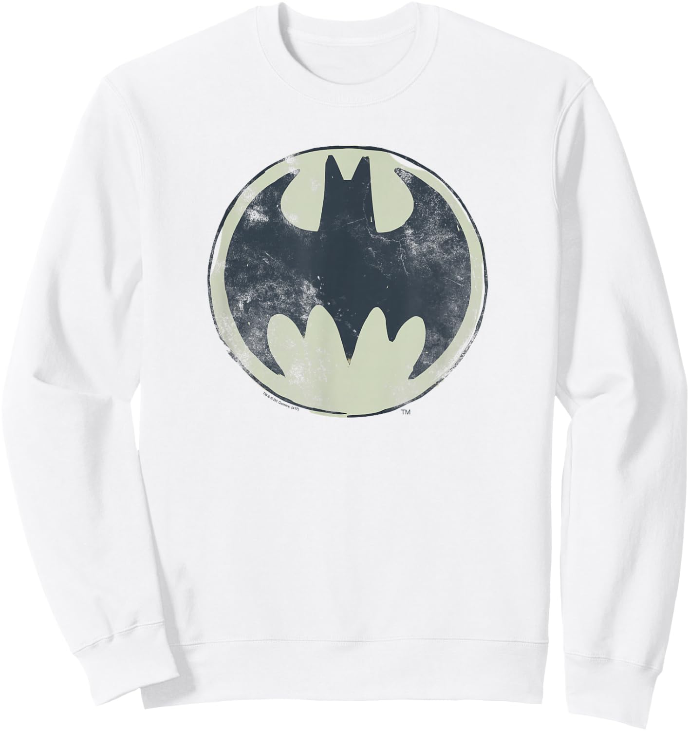 Batman Old Time Logo T Shirt Sweatshirt - Sweatshirt | White