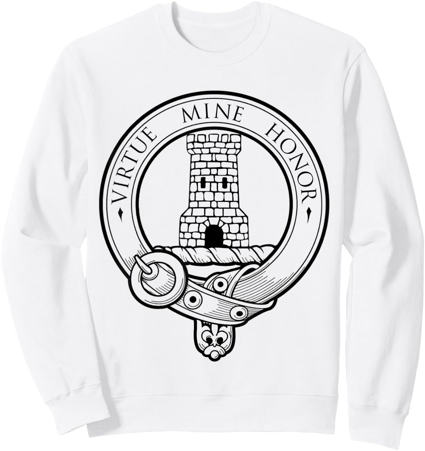 Clan Maclean Scottish Highland Scotland Surname Sweatshirt - Sweatshirt | White