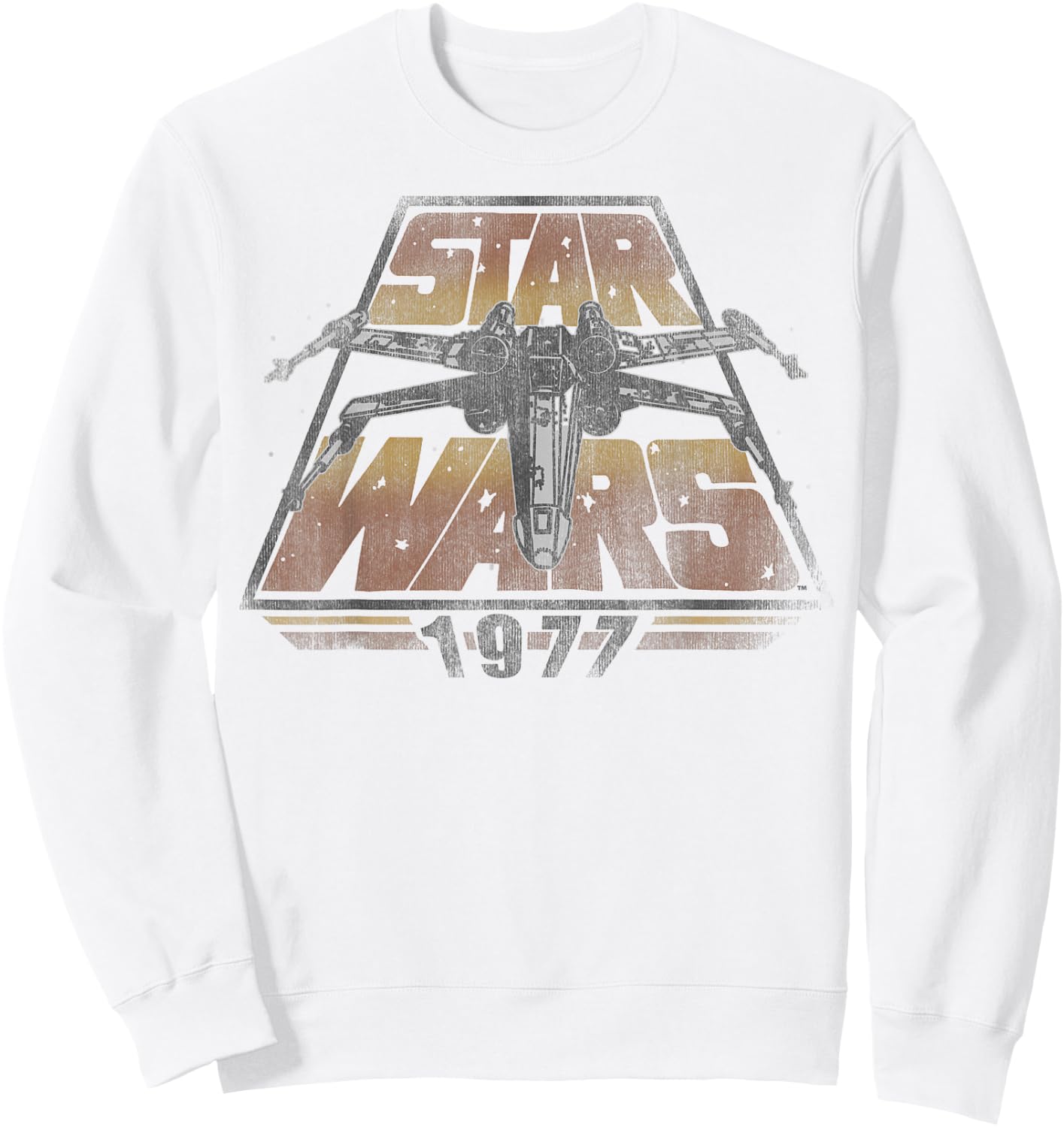 Star Wars 1977 Vintage X-Wing Logo Sweatshirt - Sweatshirt | White