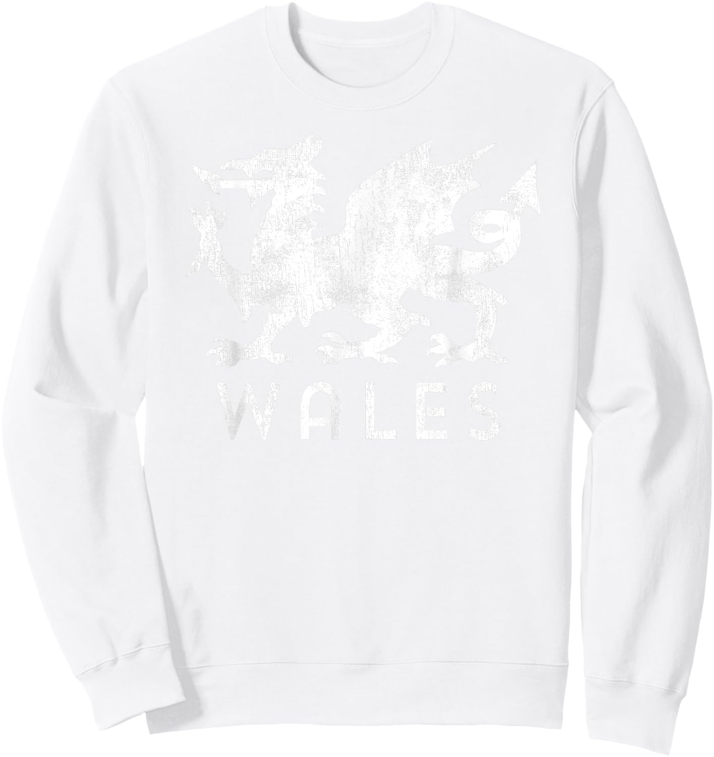 Rugby Welsh Red Dragon Flag of Wales Sweatshirt - Sweatshirt | White