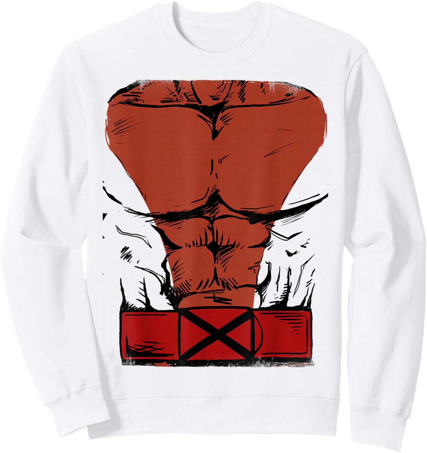 Marvel X-Men Wolverine Retro Orange Costume Halloween Sweatshirt - Sweatshirt | White