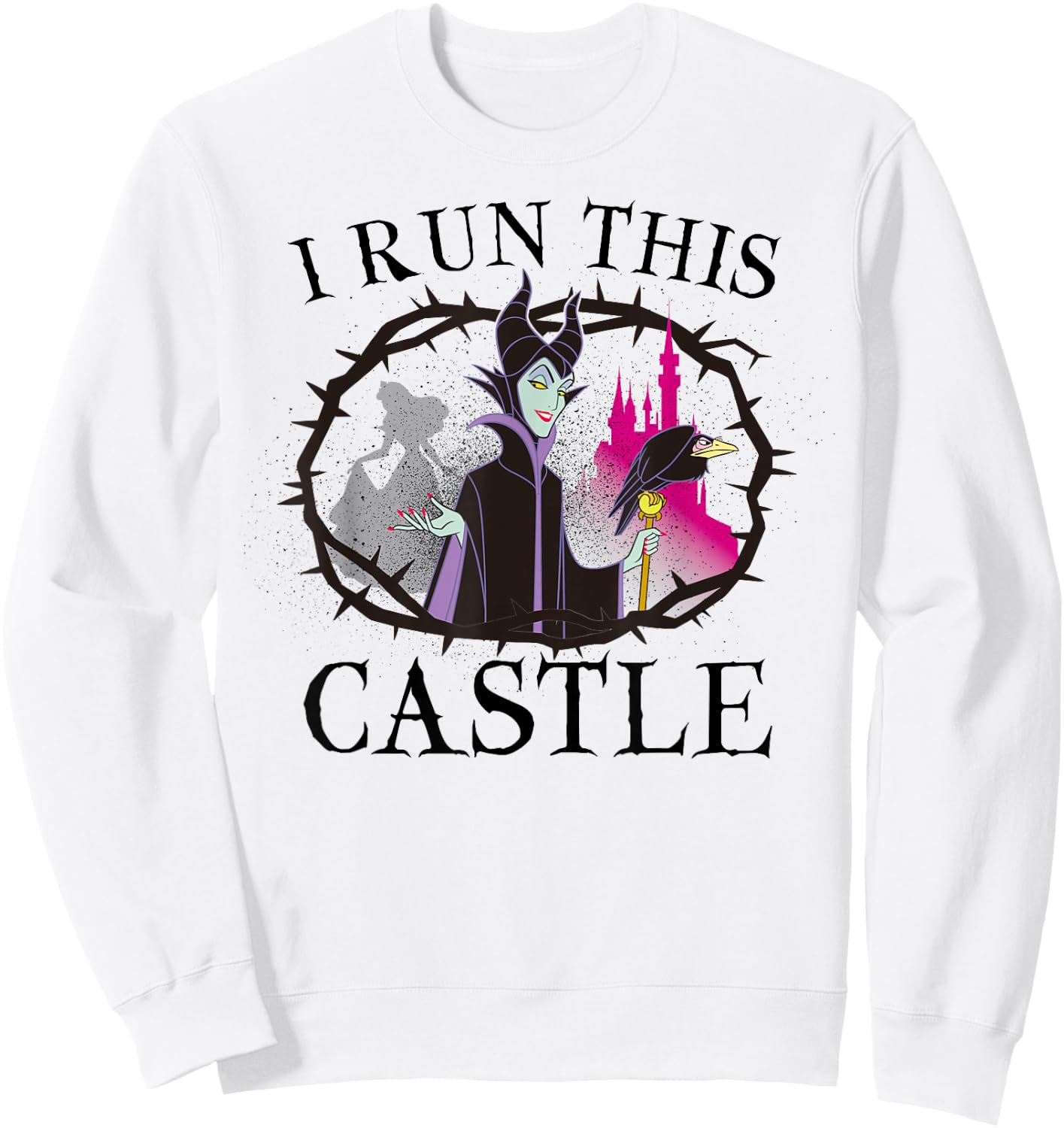 Disney Sleeping Beauty Maleficent Runs This Castle Sweatshirt - Sweatshirt | White
