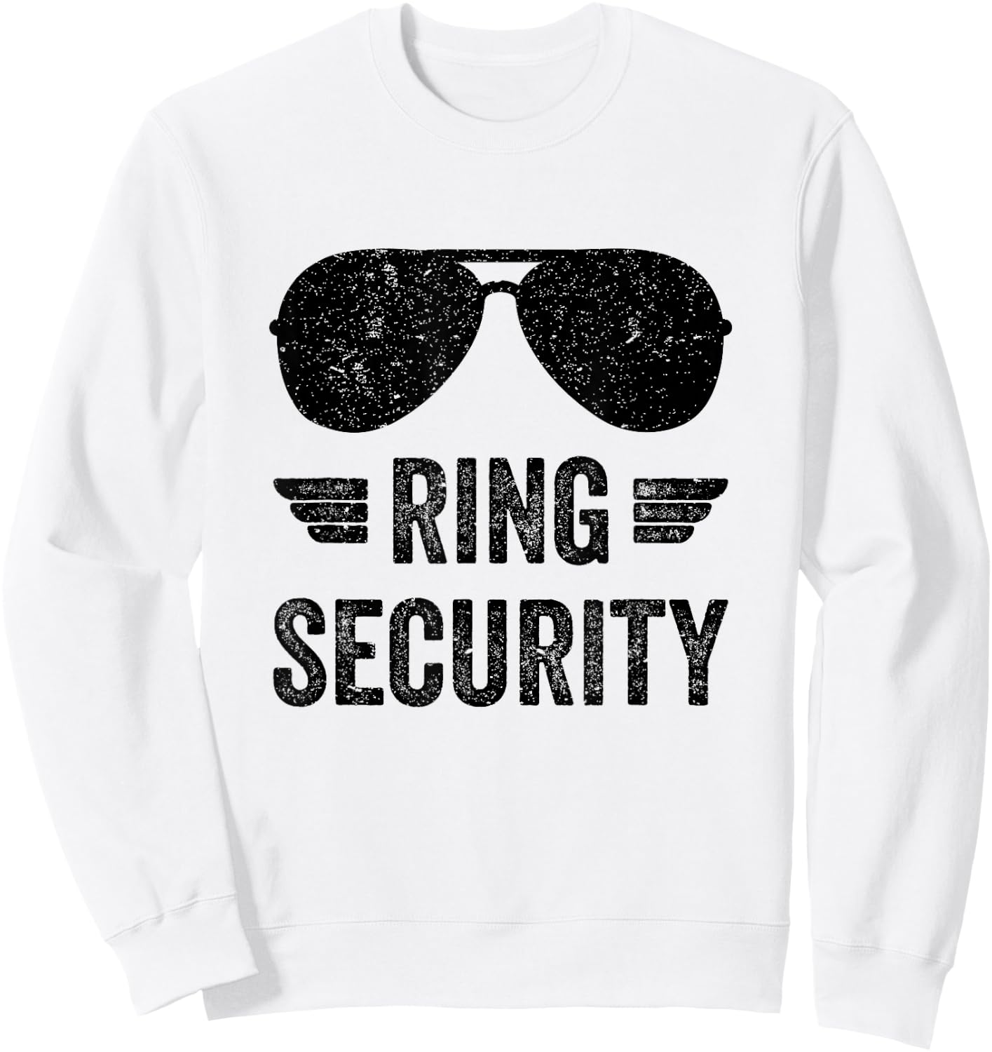 Ring Security Shirt Funny Ring Bearer Boys Youth Men Sweatshirt - Sweatshirt | White