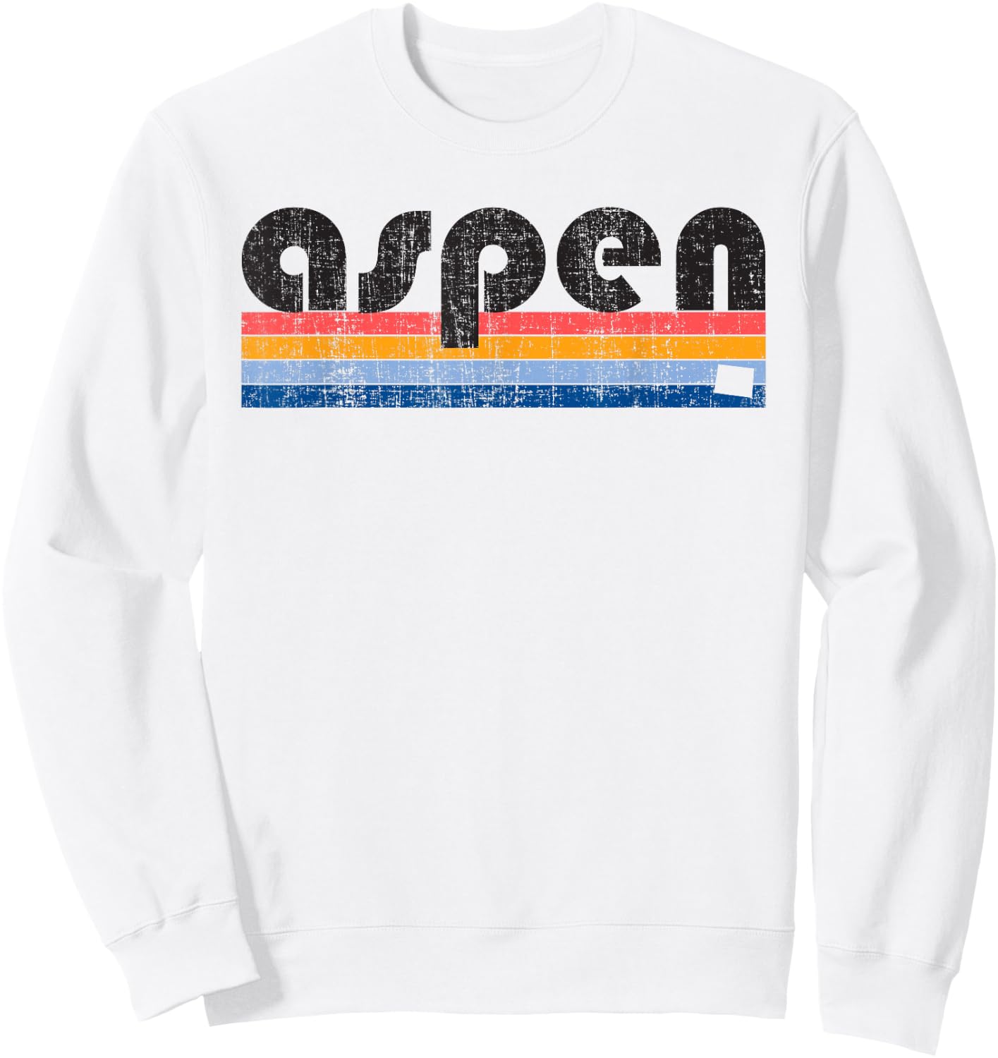 Vintage 80s Style Aspen CO Sweatshirt - Sweatshirt | White