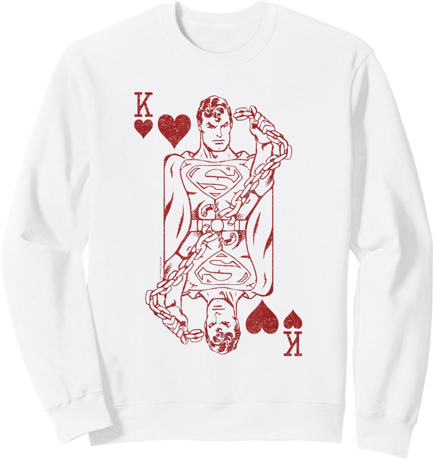 Superman Super Card Sweatshirt - Sweatshirt | White