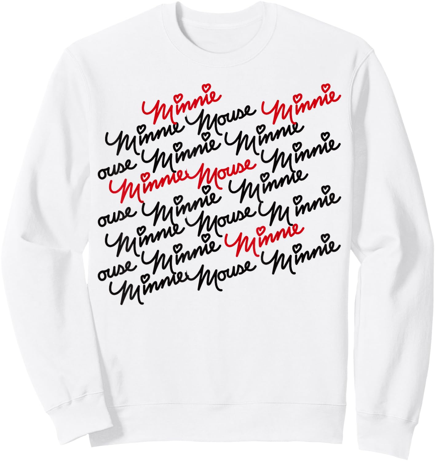 Minnie Mouse - Autograph Stacked Sweatshirt - Sweatshirt | White