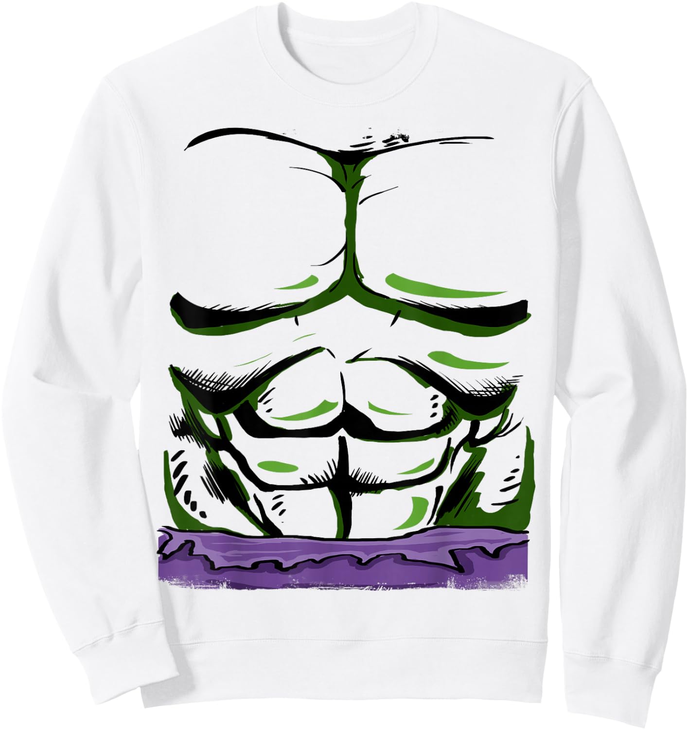Marvel Incredible Hulk Halloween Costume Small Sweatshirt - Sweatshirt | White