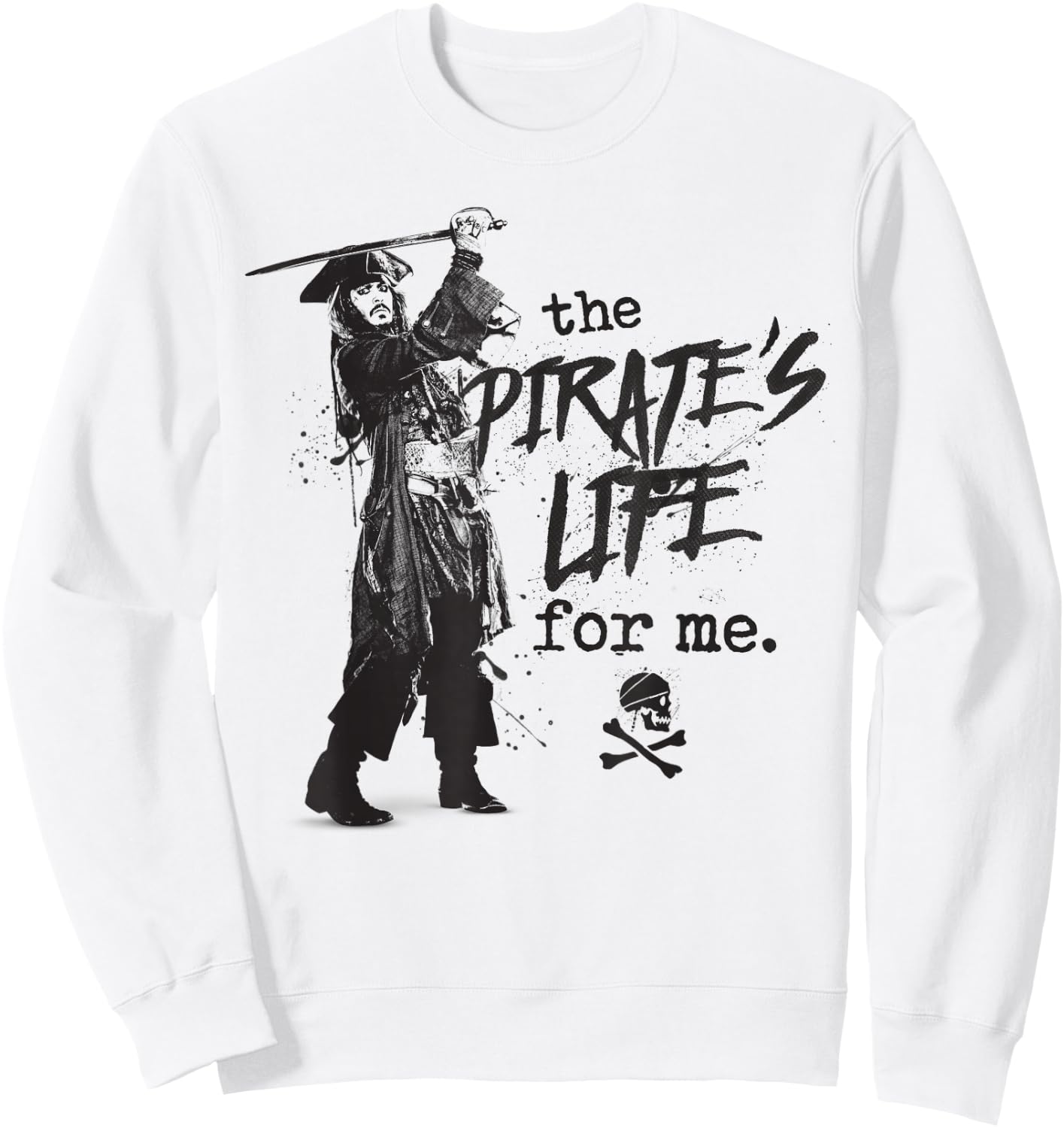 Pirates of The Caribbean Graphic Small Sweatshirt - Sweatshirt | White