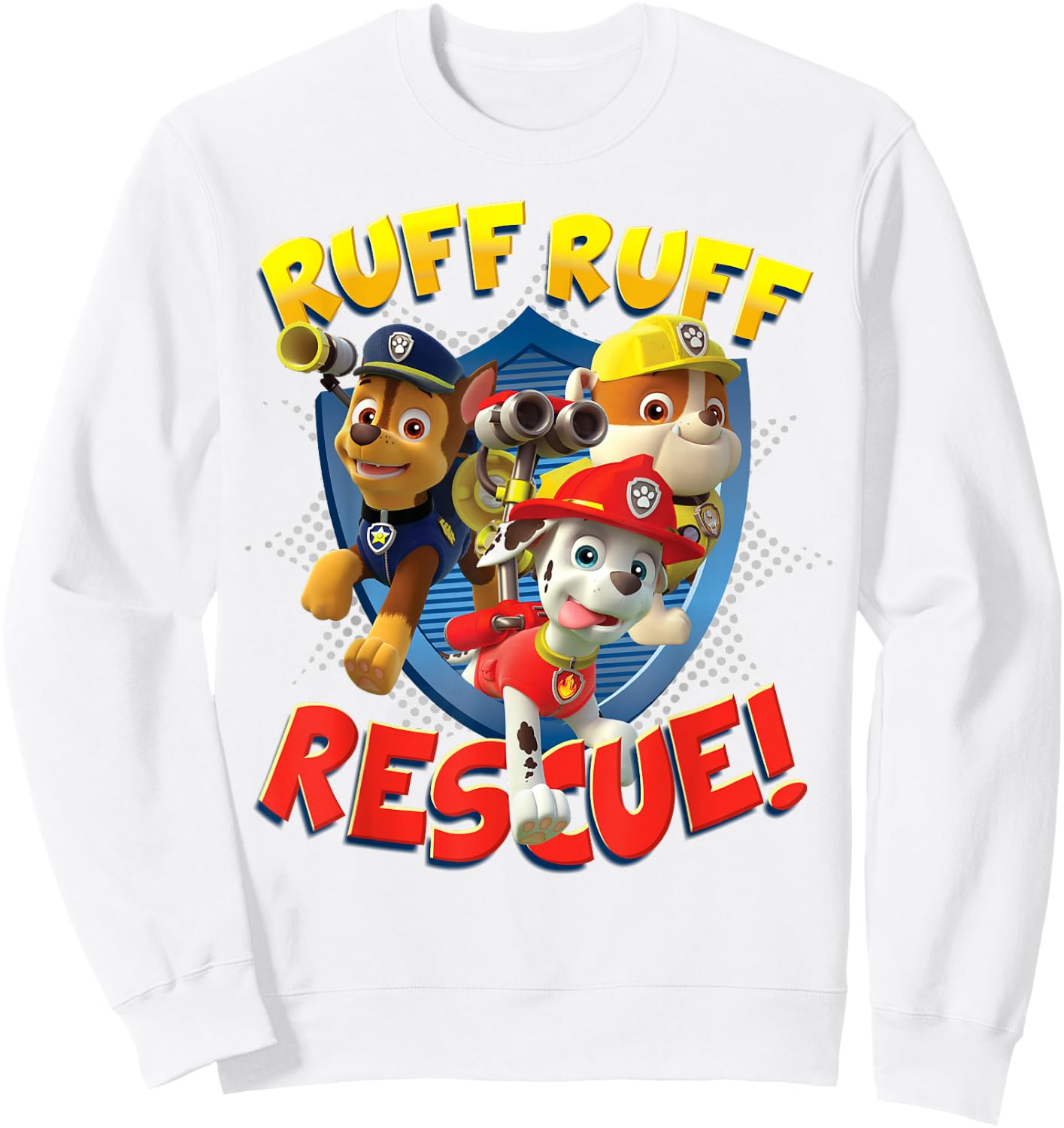 PAW Patrol Ruff Ruff Rescue! T- Shirts Sweatshirt - Sweatshirt | White