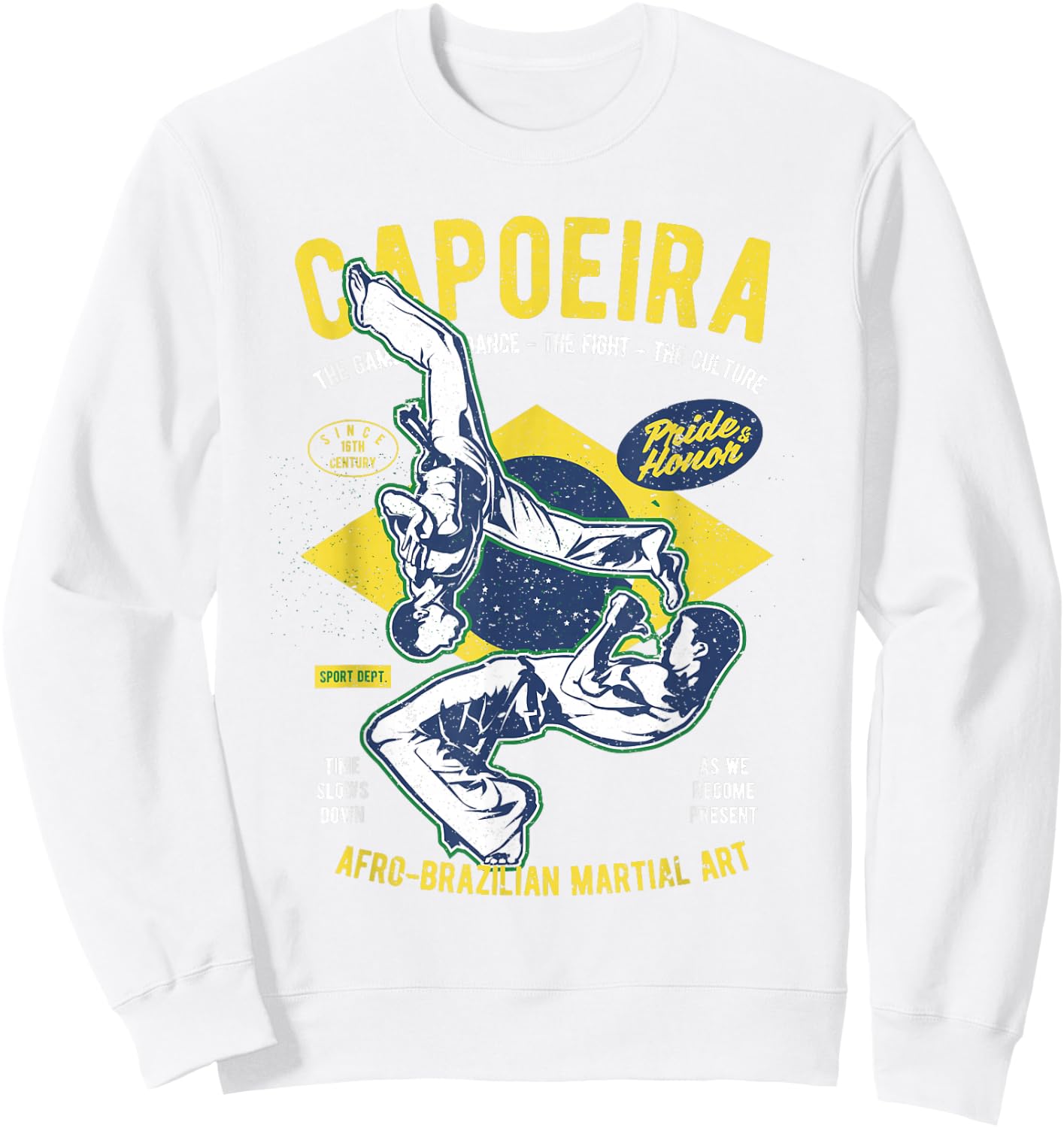 Brazilian Flag Capoeira , Women, Kids Sweatshirt - Sweatshirt | White