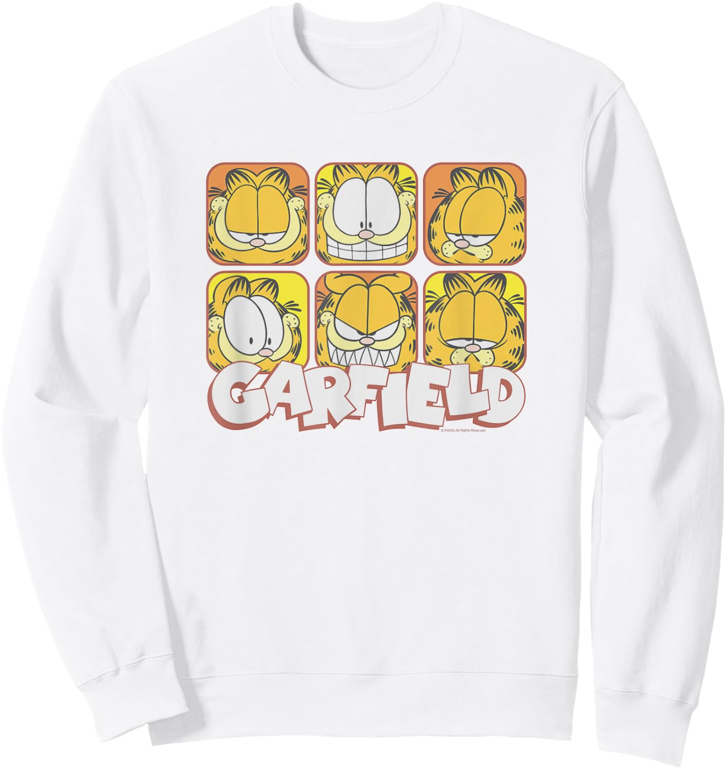Garfield -Adults & Kids Sweatshirt - Sweatshirt | White