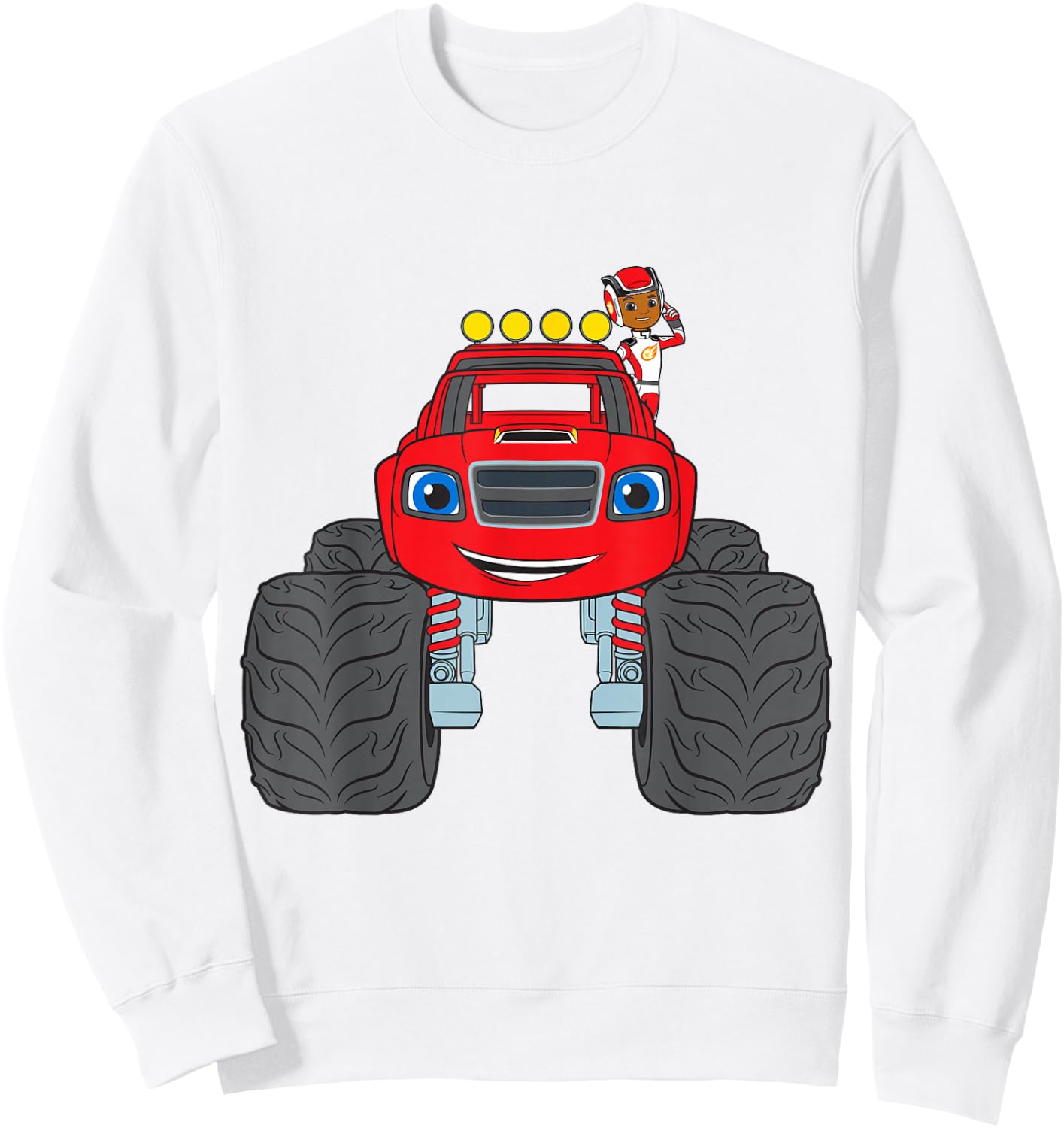 Blaze & The Monster Machines ( AJ & Blaze) Group Sweatshirt - Sweatshirt | White