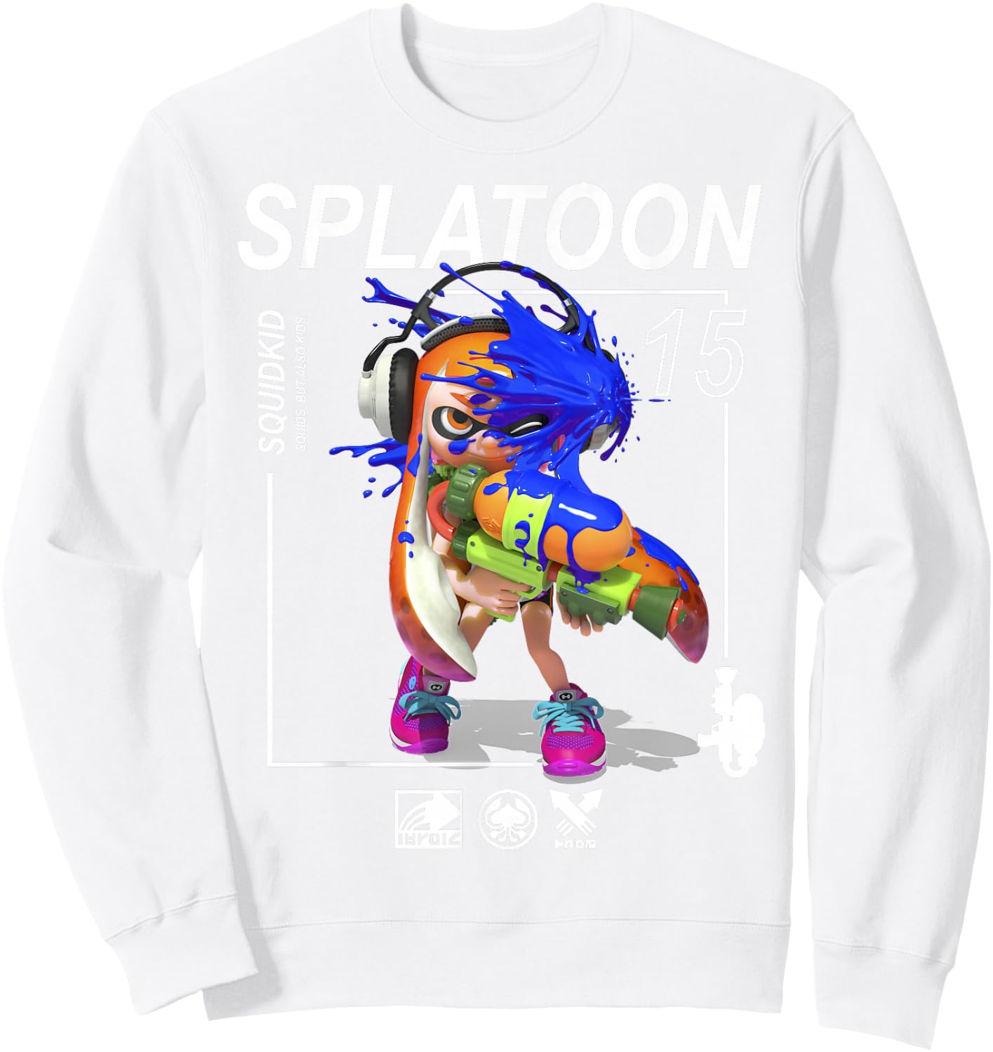 Nintendo Splatoon Squids But Also Kids Graphic Sweatshirt - Sweatshirt | White