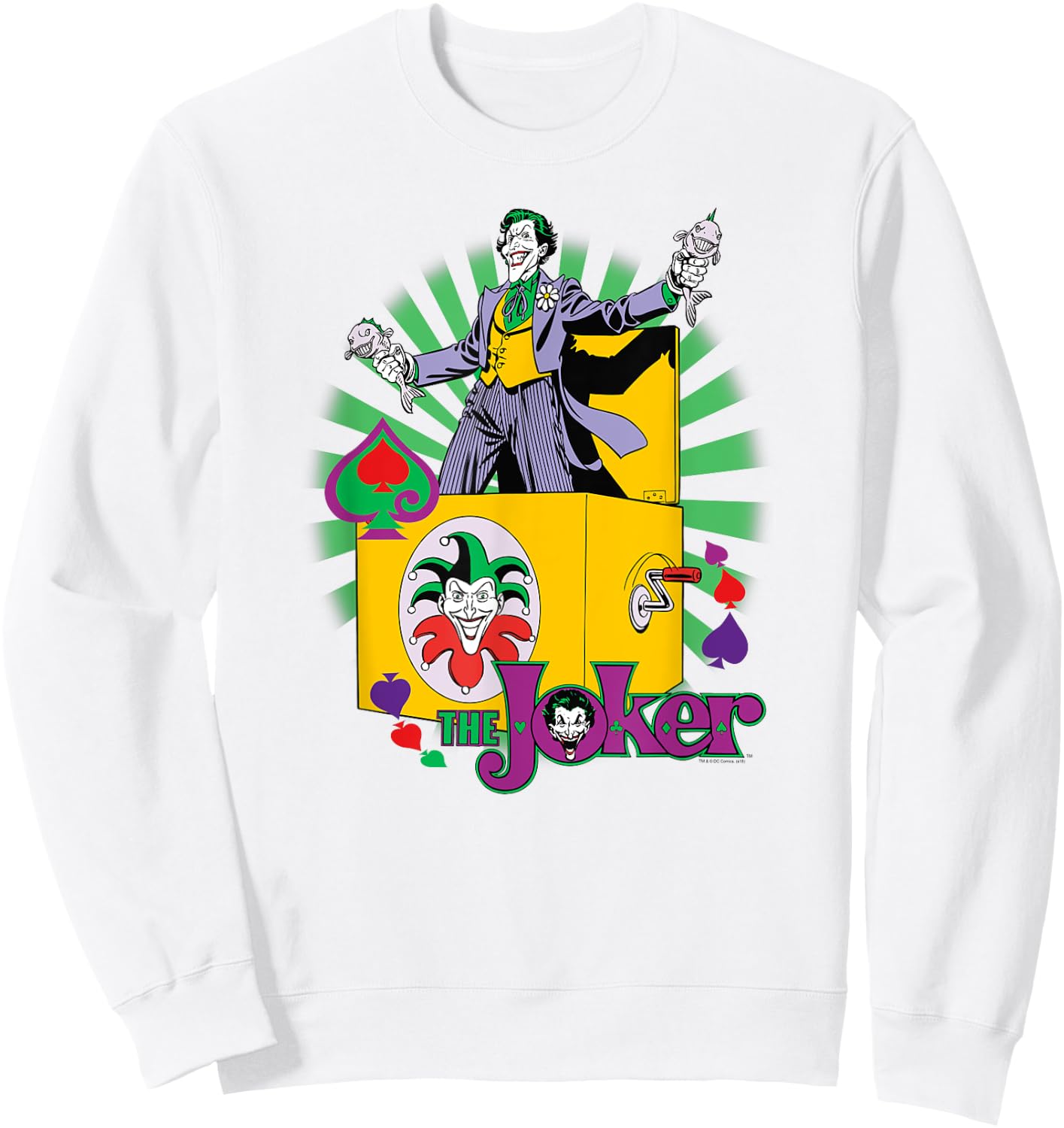 Batman the Joker These Fish are Loaded Sweatshirt - Sweatshirt | White