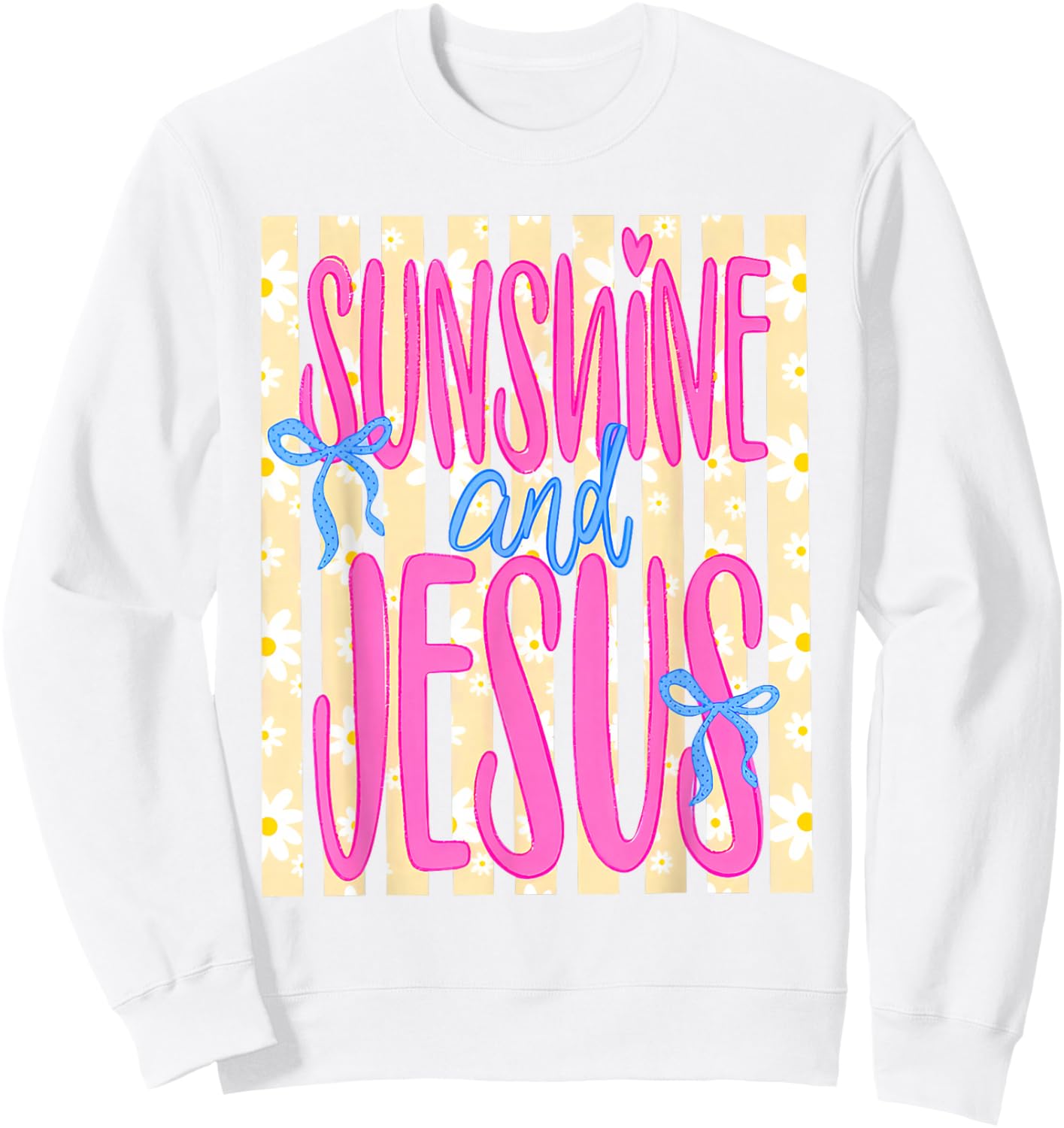Summer Vacation Sunshine and Jesus Christian Hawaii Beach Sweatshirt - Sweatshirt | White