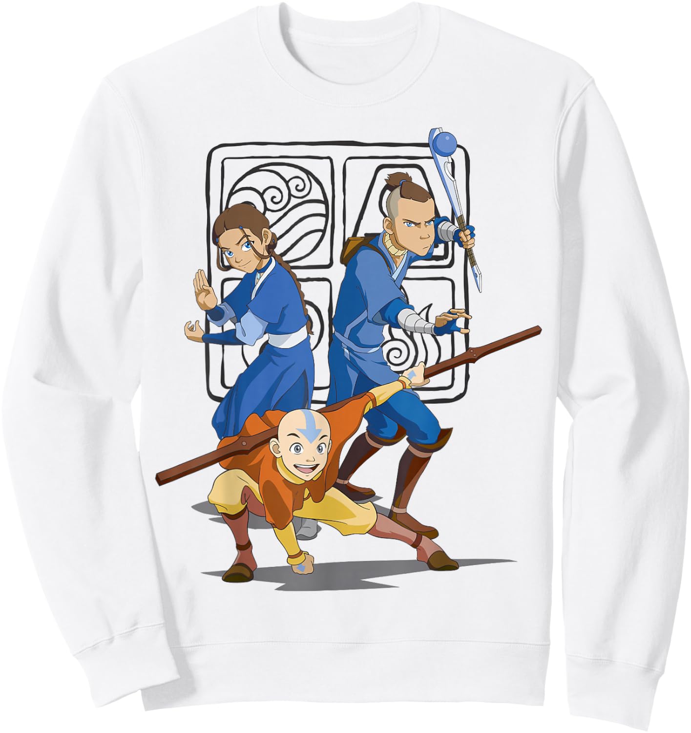 Avatar: The Last Airbender Action Group Shot Sweatshirt - Sweatshirt | White