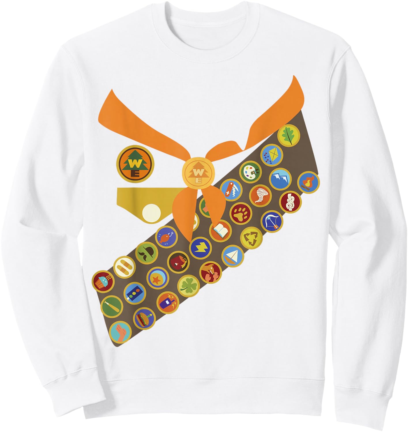 Disney Pixar Up Wilderness Explorer Costume Halloween Sweatshirt - Sweatshirt | White