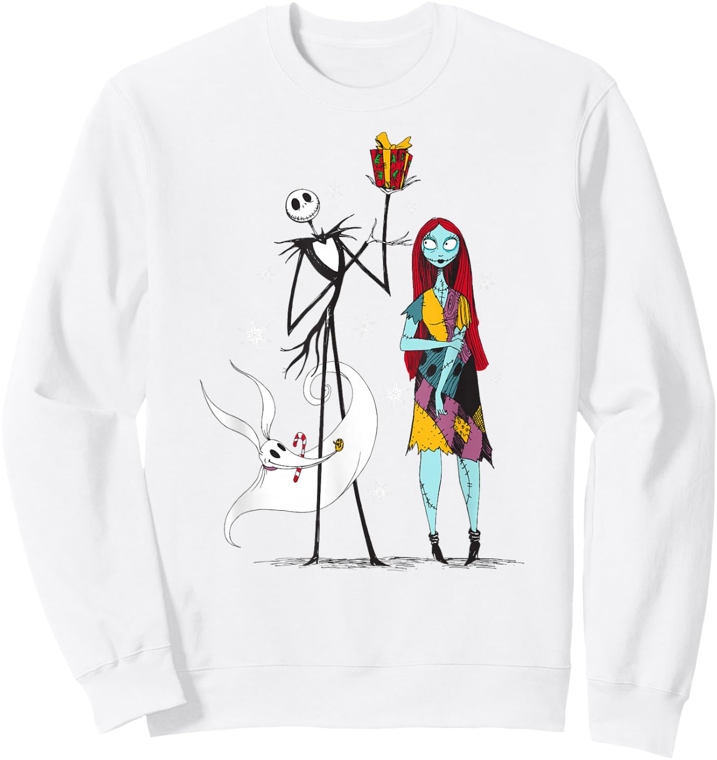 The Nightmare Before Christmas - Jack Sally Zero Gift Sweatshirt - Sweatshirt | White