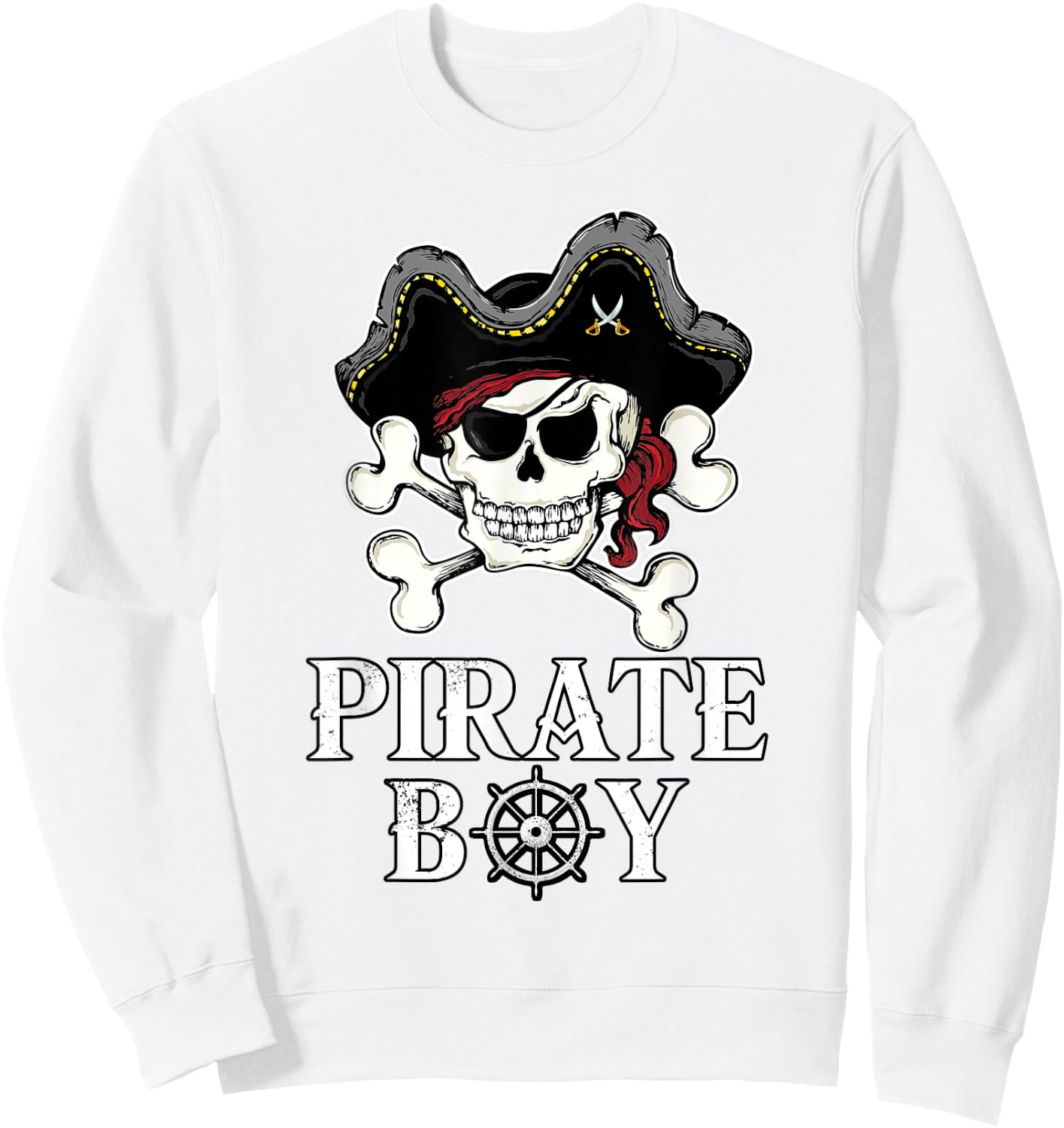Pirate Boy Pirate Sweatshirt - Sweatshirt | White