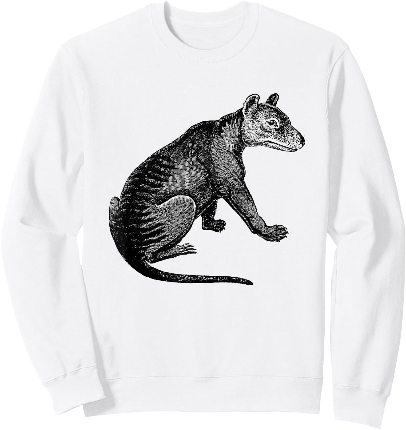 Tasmanian Tiger Print Sweatshirt - Sweatshirt | White