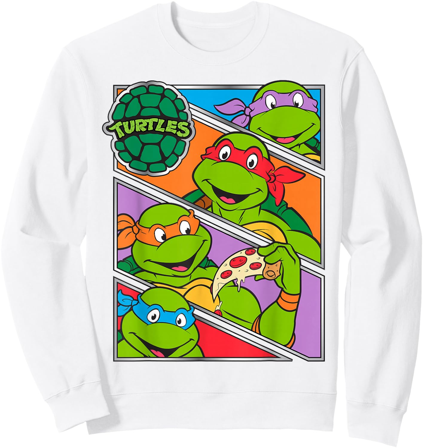 Teenage Mutant Ninja Turtles Multiple Panels Sweatshirt - Sweatshirt | White