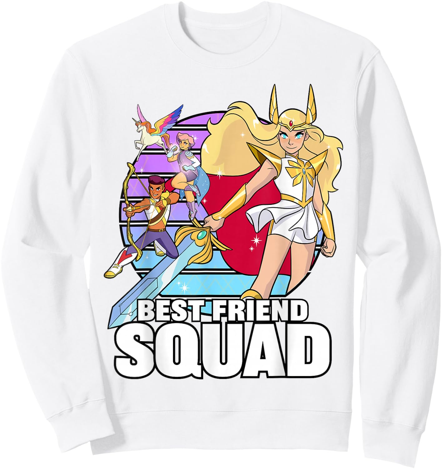 She-Ra and The Princess of Power Best Friend Squad Sweatshirt - Sweatshirt | White