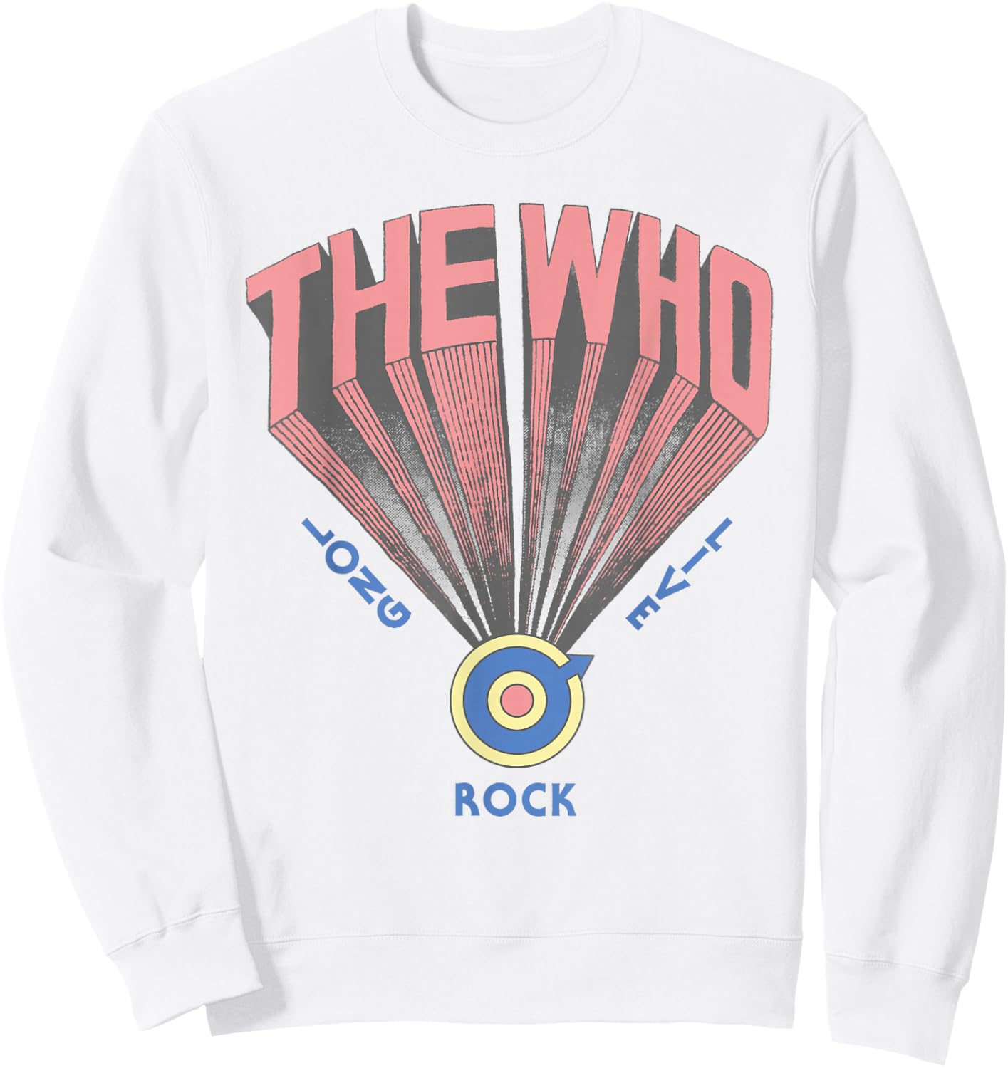 The Who Official Long Live Rock Retro Sweatshirt - Sweatshirt | White