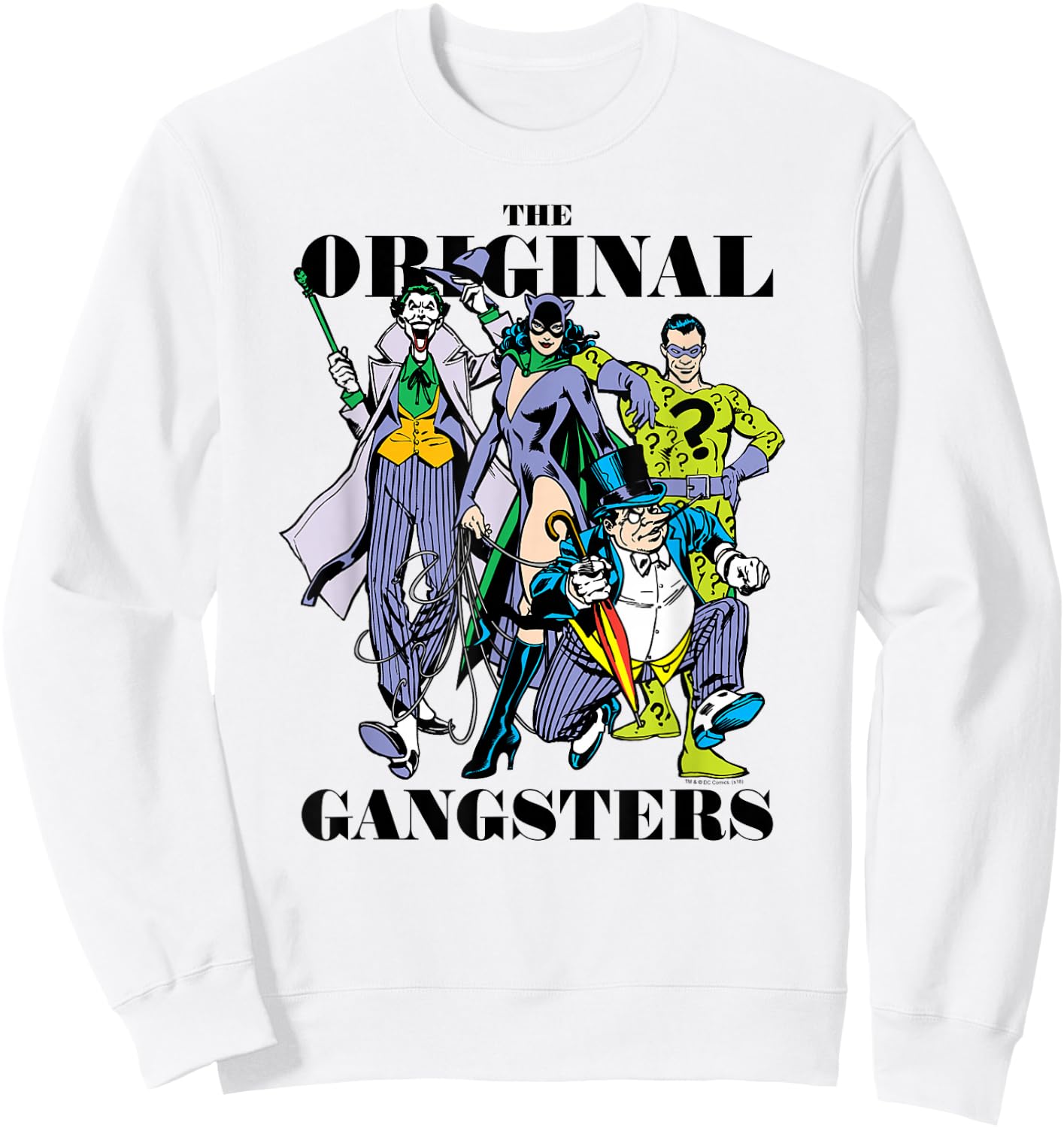 Batman Original Gangsters Sweatshirt - Sweatshirt | White