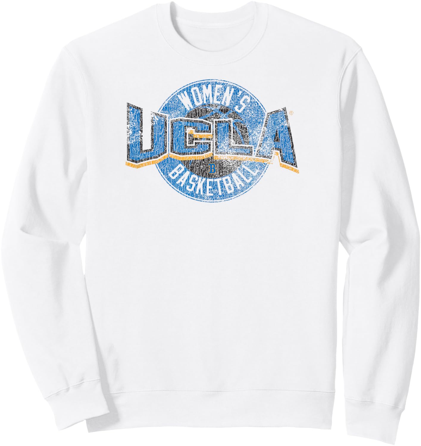 UCLA Bruins Women's Basketball Distressed Gray Sweatshirt - Sweatshirt | White