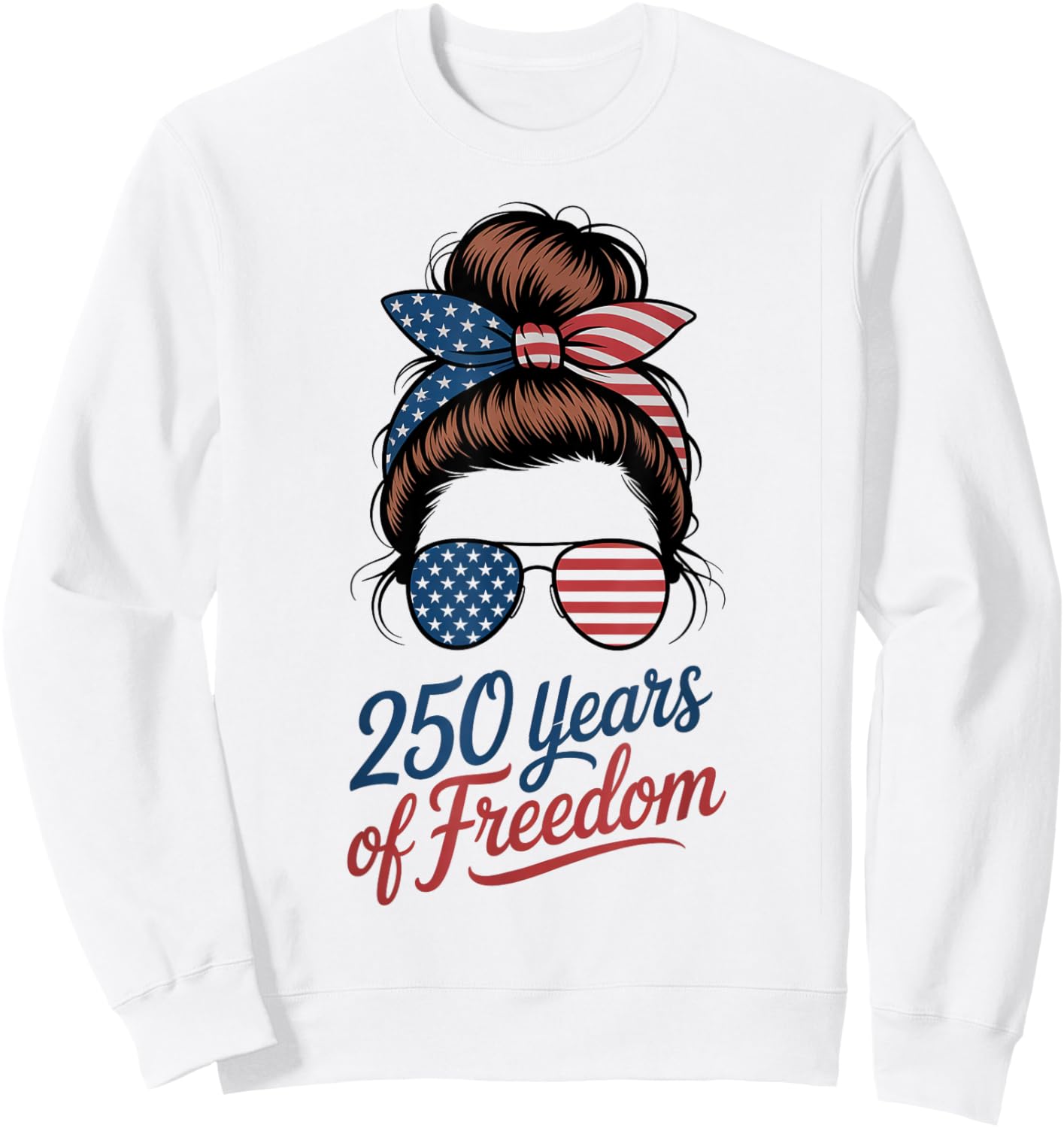 Cute 250 Years Freedom Fireworks Since 1776 4th July Family Sweatshirt - Sweatshirt | White